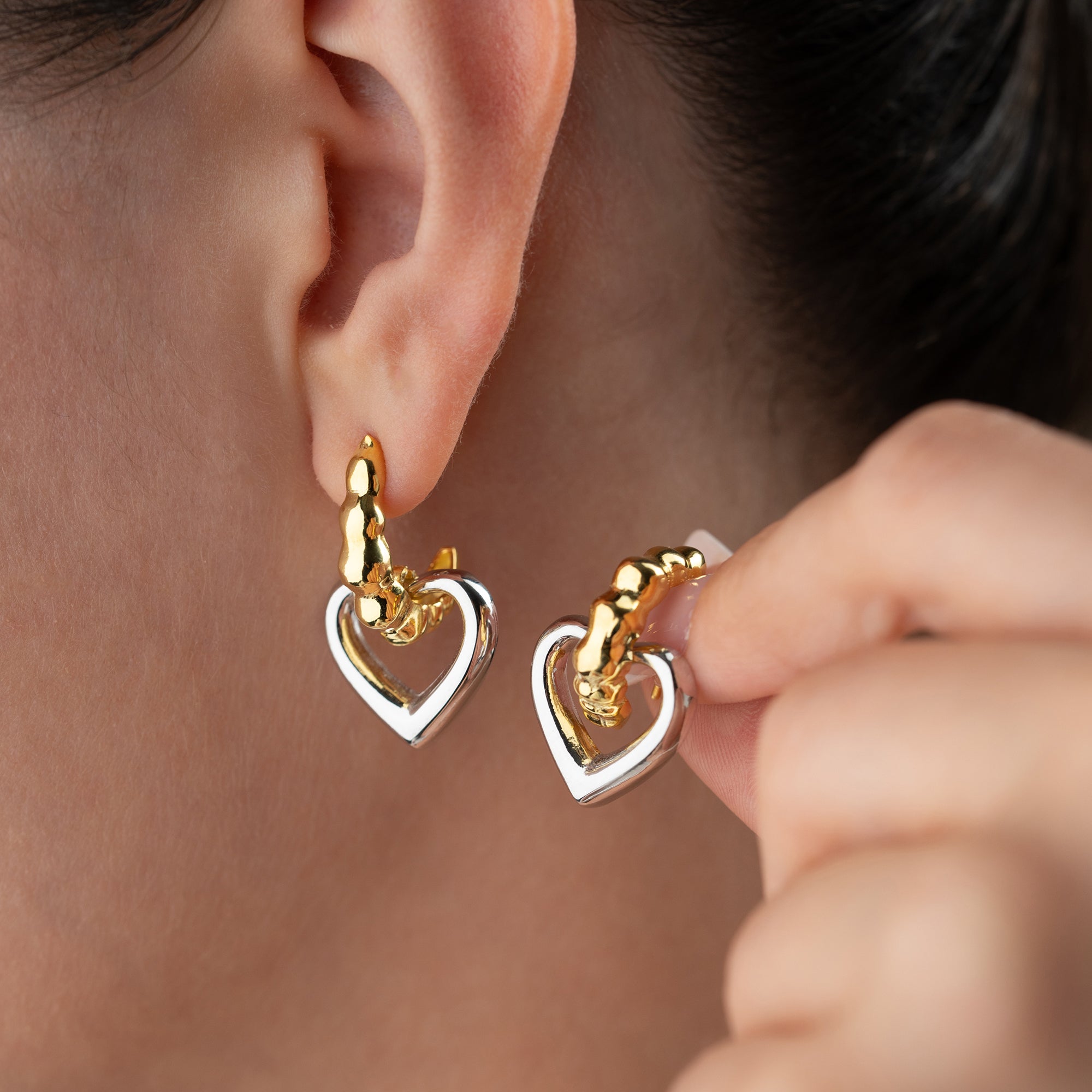 TOTI HEART OHRRINGE | 925 SILBER