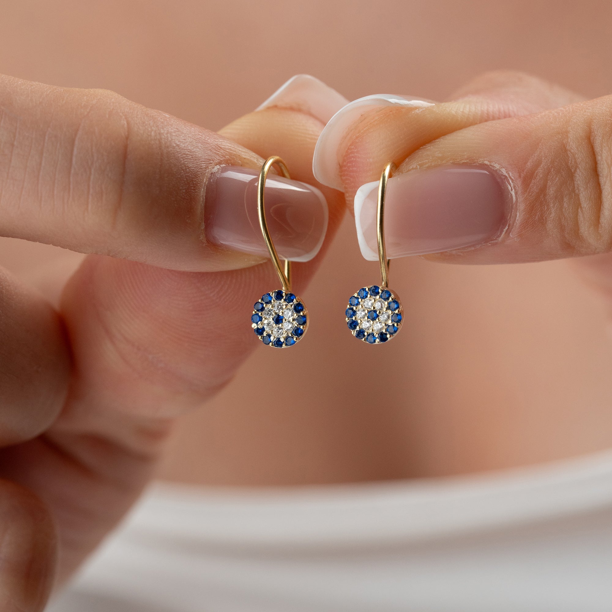 MINI NAZAR OHRRING | 925 SILBER