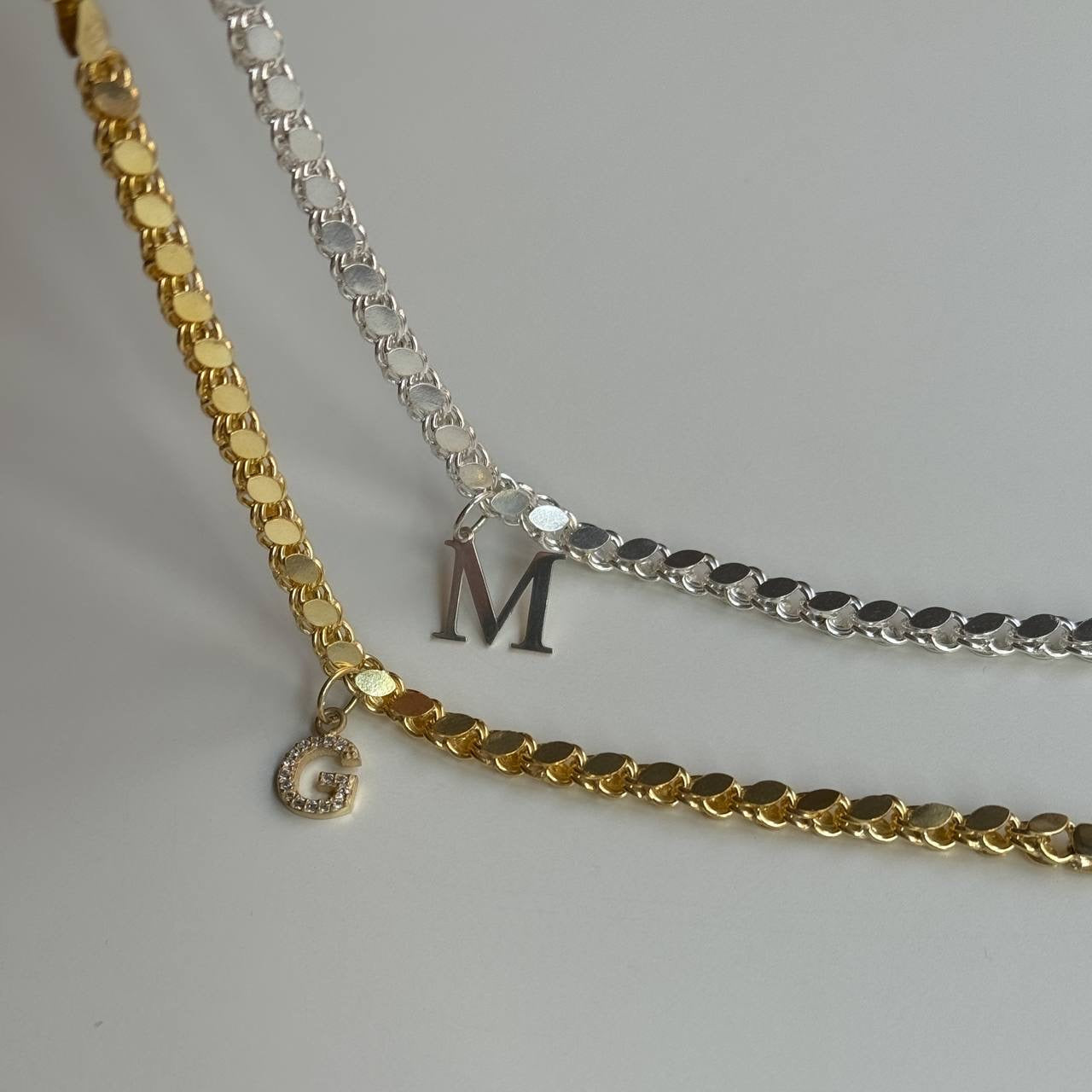 COUPLE GERSTEN LETTER BRACELET | 925 SILBER