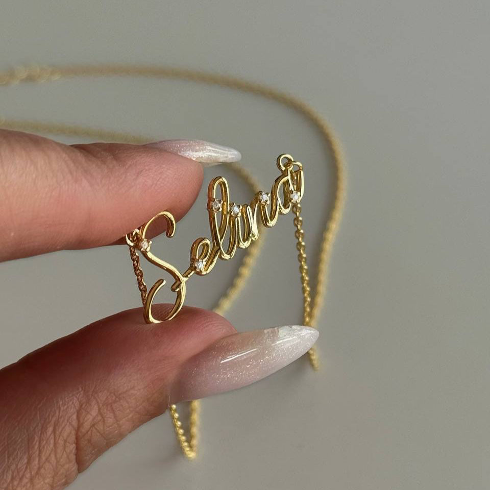 MINI STEIN NAMENSKETTE | 925 SILBER