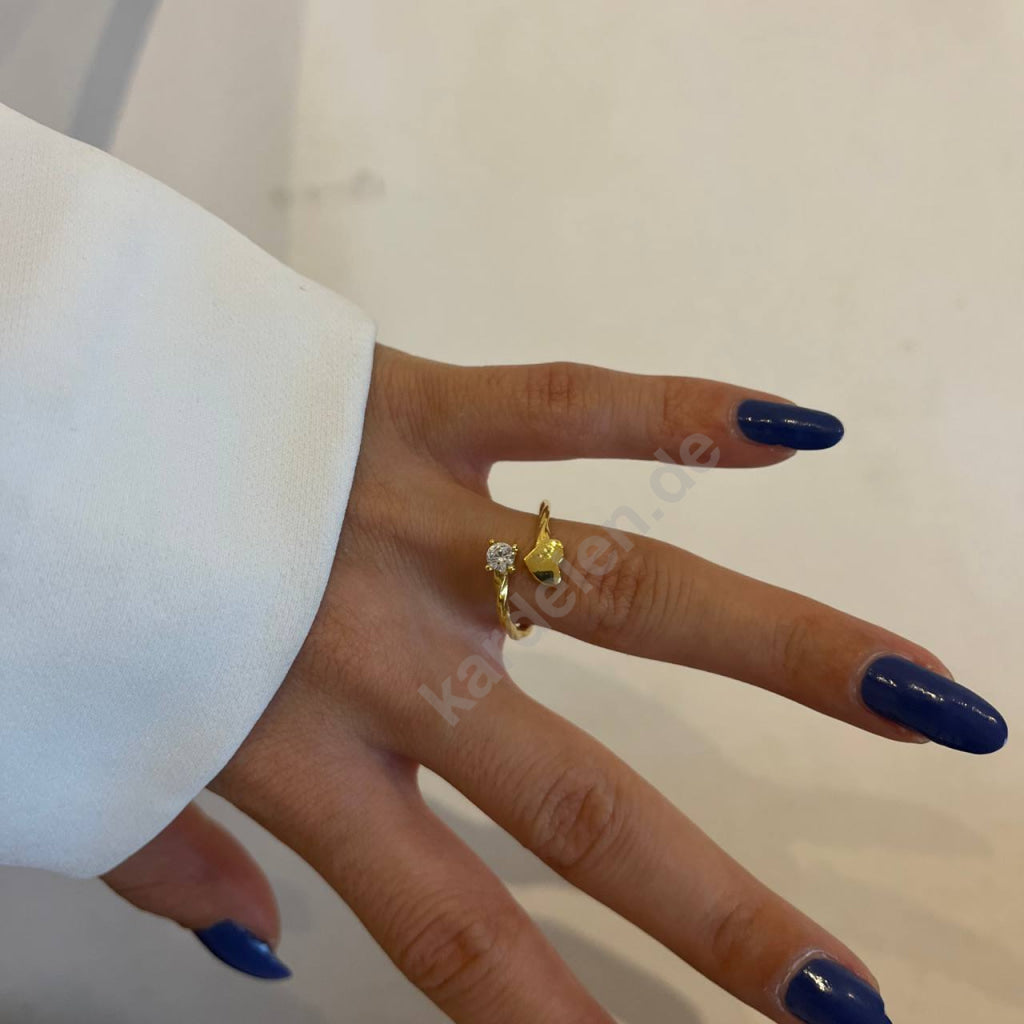 Heart Diamond Ring (7054750187565)