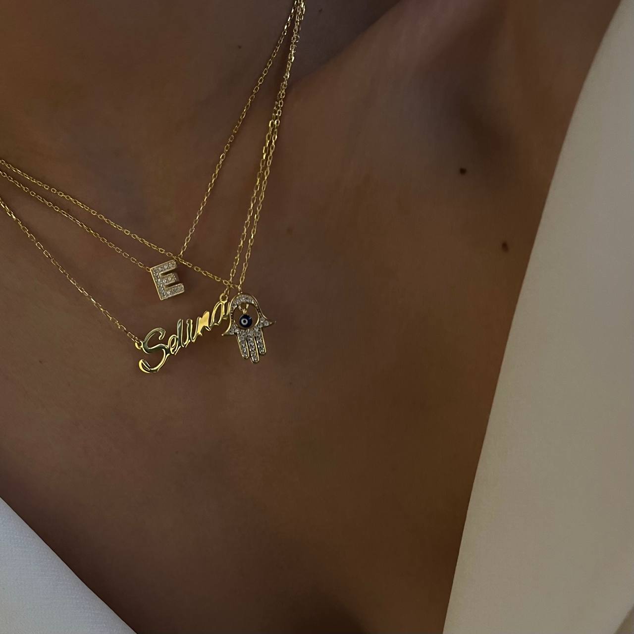 Namenskette - Schriftart Alex Brush (7017621127213)