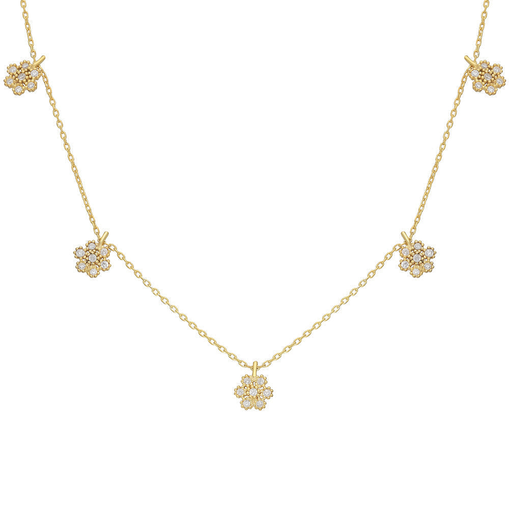 ZIRKONIA DAISY HALSKETTE (8512604995927)