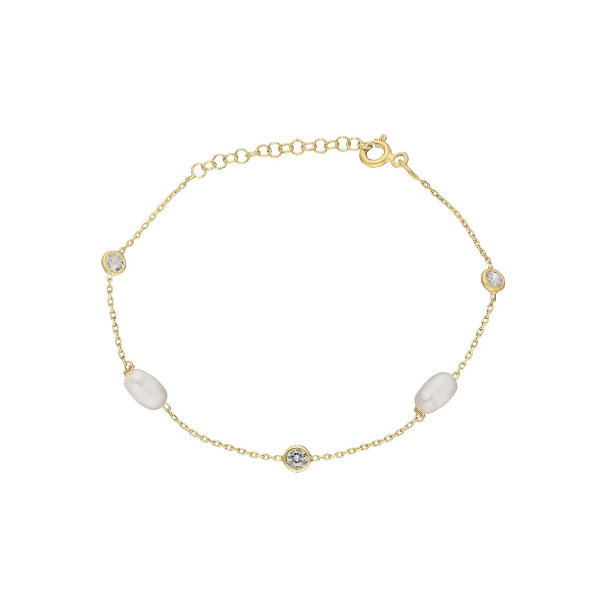 Stein Armkette mit Perlen (7152996024365)