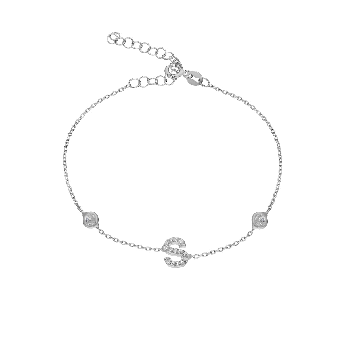 Tiffany Zirkonia Buchstaben Armband (7054861238317)