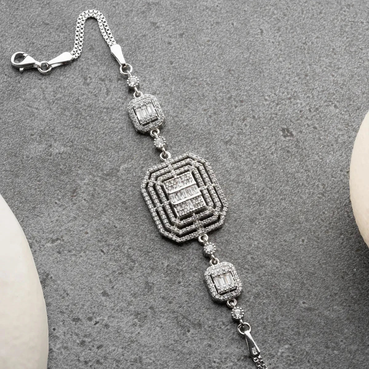 VOLUMEN BAGUETTE ARMBAND | 925 SILBER