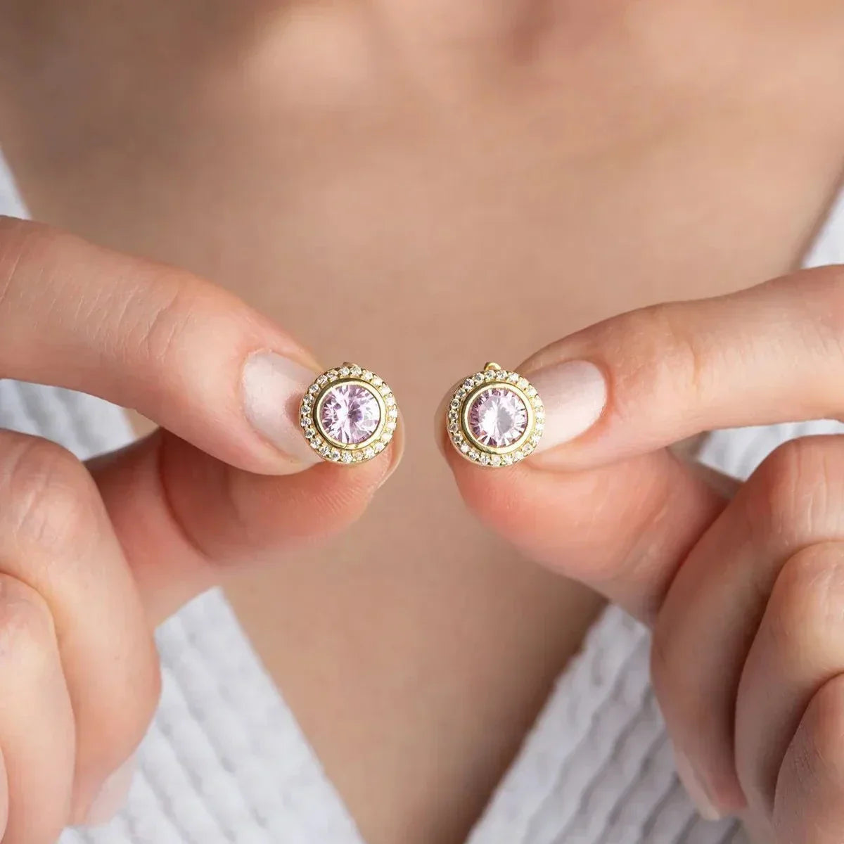 CYRSTAL OHRRING | 925 SILBER