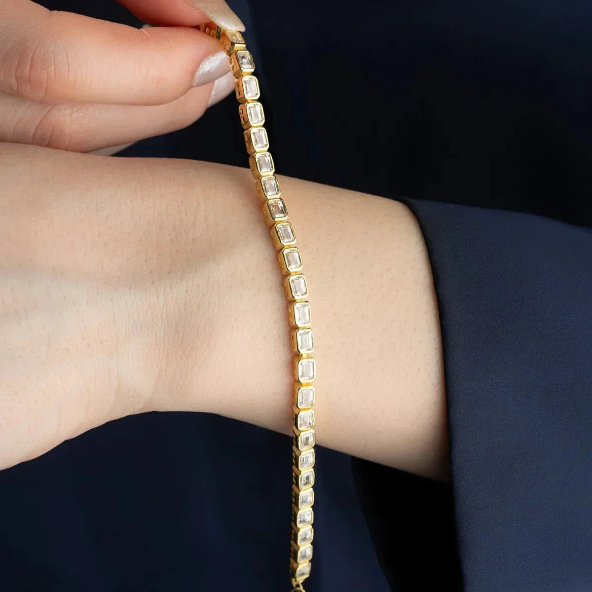 FULL ROW STEIN ARMBAND | 925 SILBER