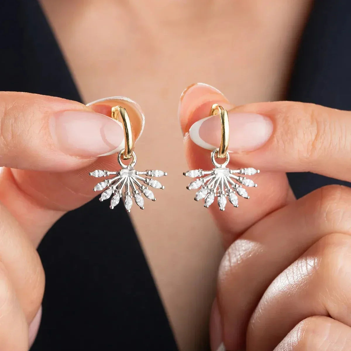 ZIRKONSTEIN SAN OHRRINGE | 925 SILBER