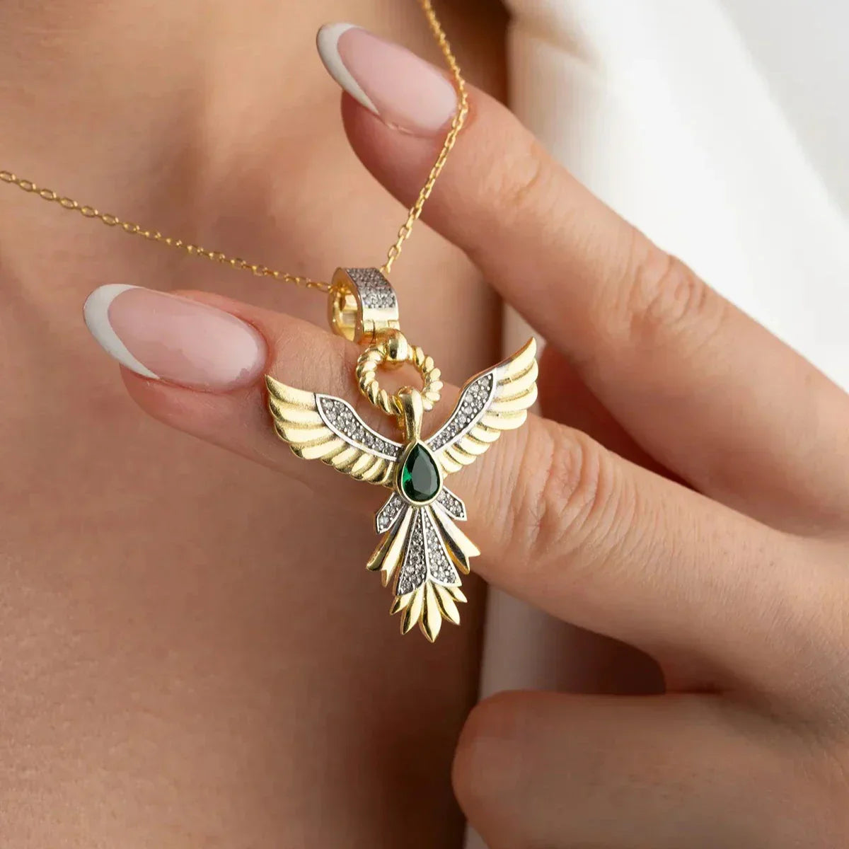 ZÜMRÜDÜANKA HALSKETTE | 925 SILBER