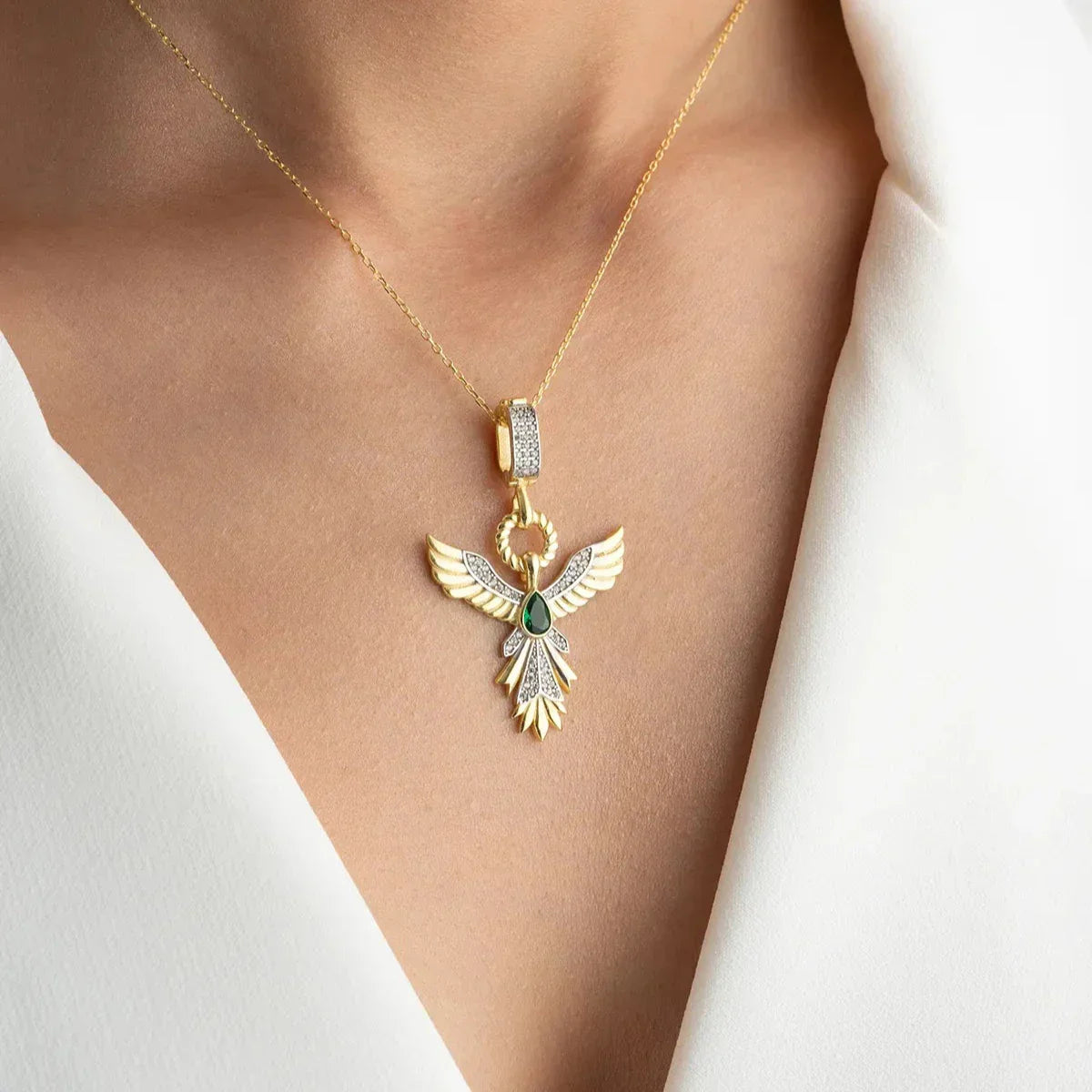 ZÜMRÜDÜANKA HALSKETTE | 925 SILBER