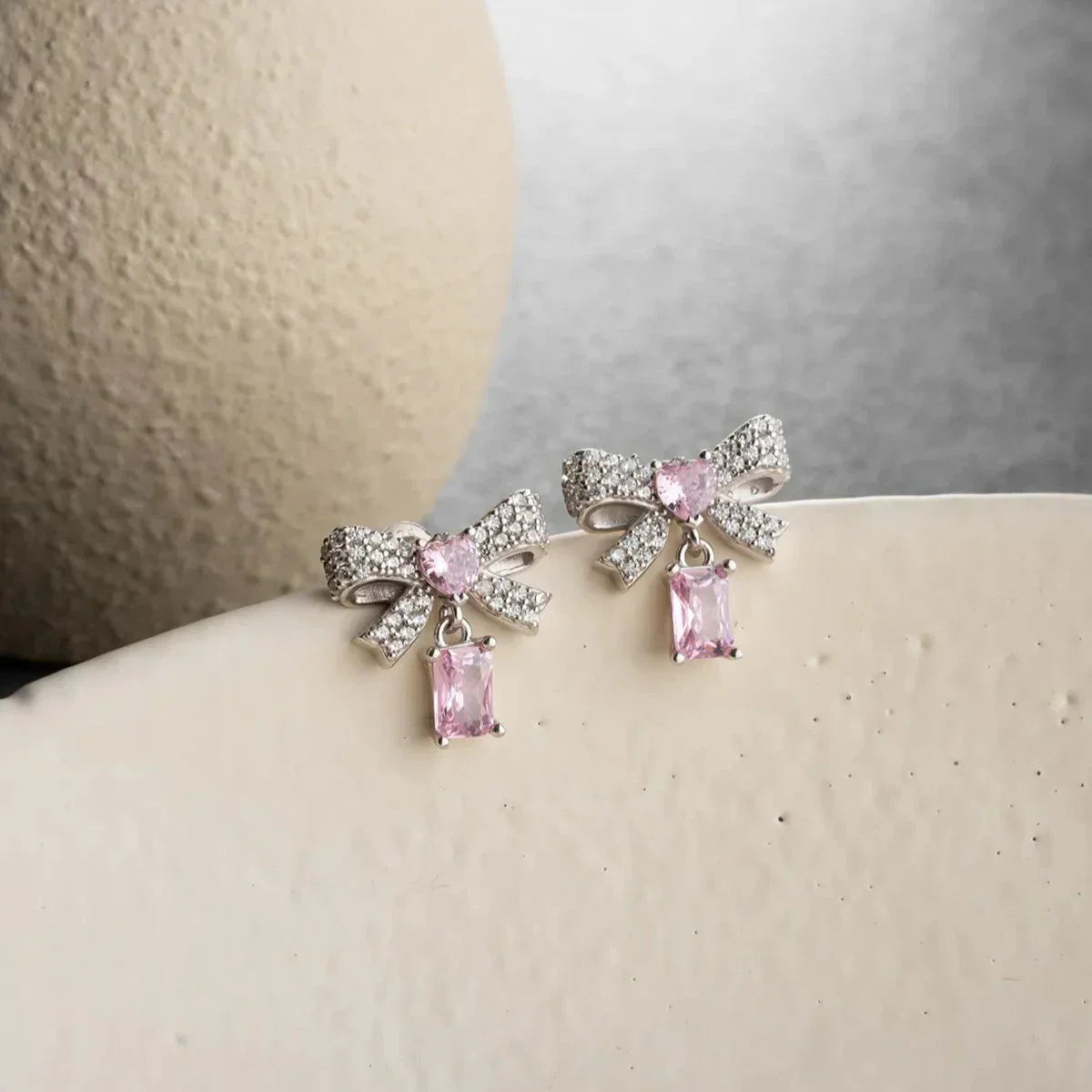 FLIEGE HERZ OHRRINGE | 925 SILBER