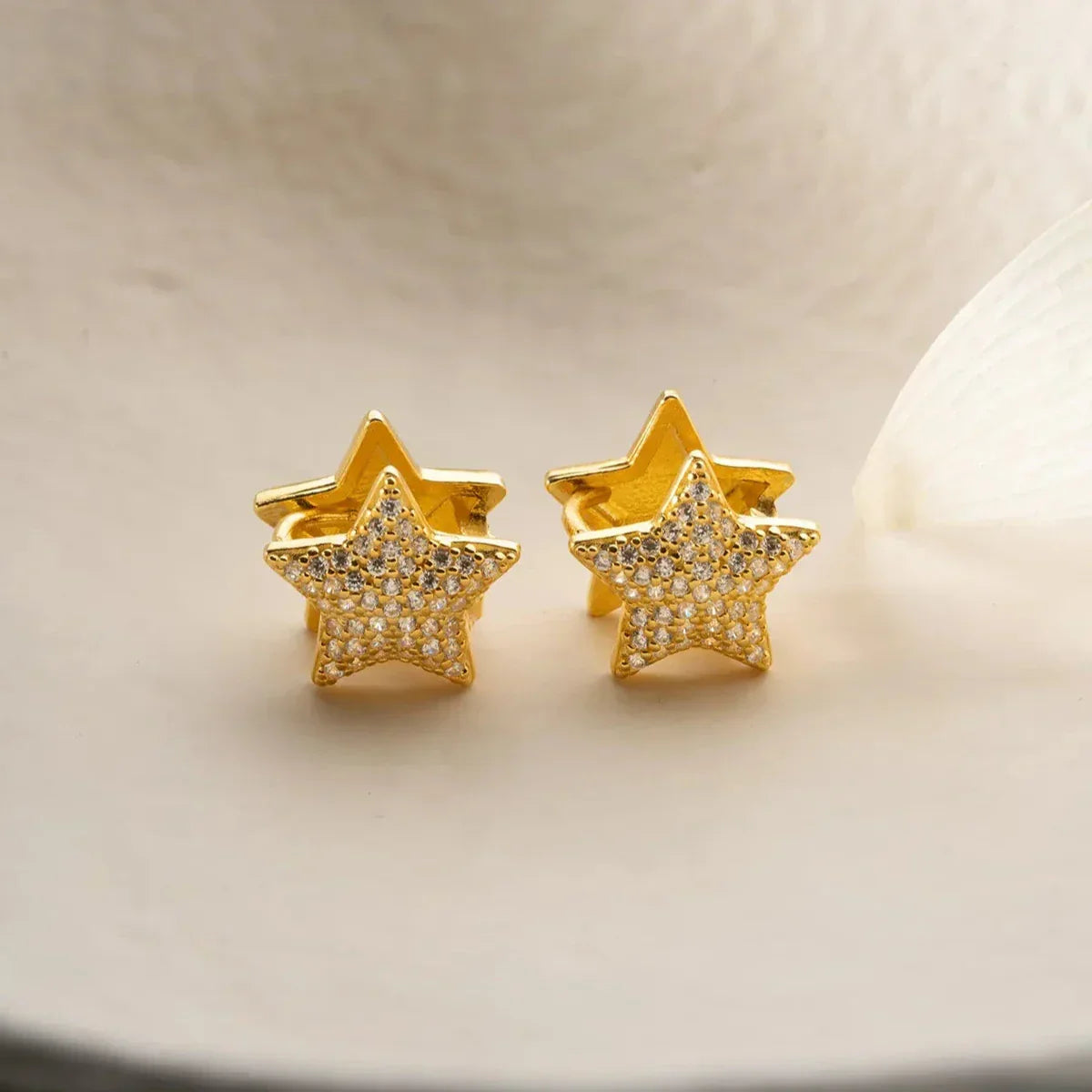 STAR SHINE OHRRINGE | 925 SILBER