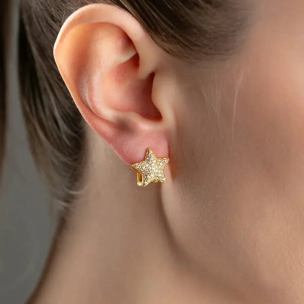 STAR SHINE OHRRINGE | 925 SILBER