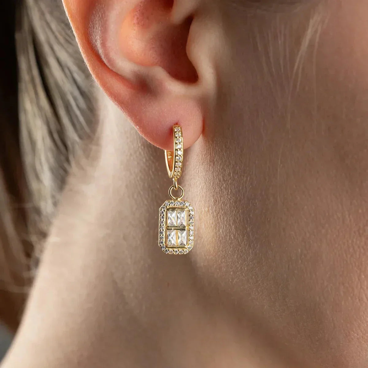 VELORA BAGUETTE OHRRINGE | 925 SILBER