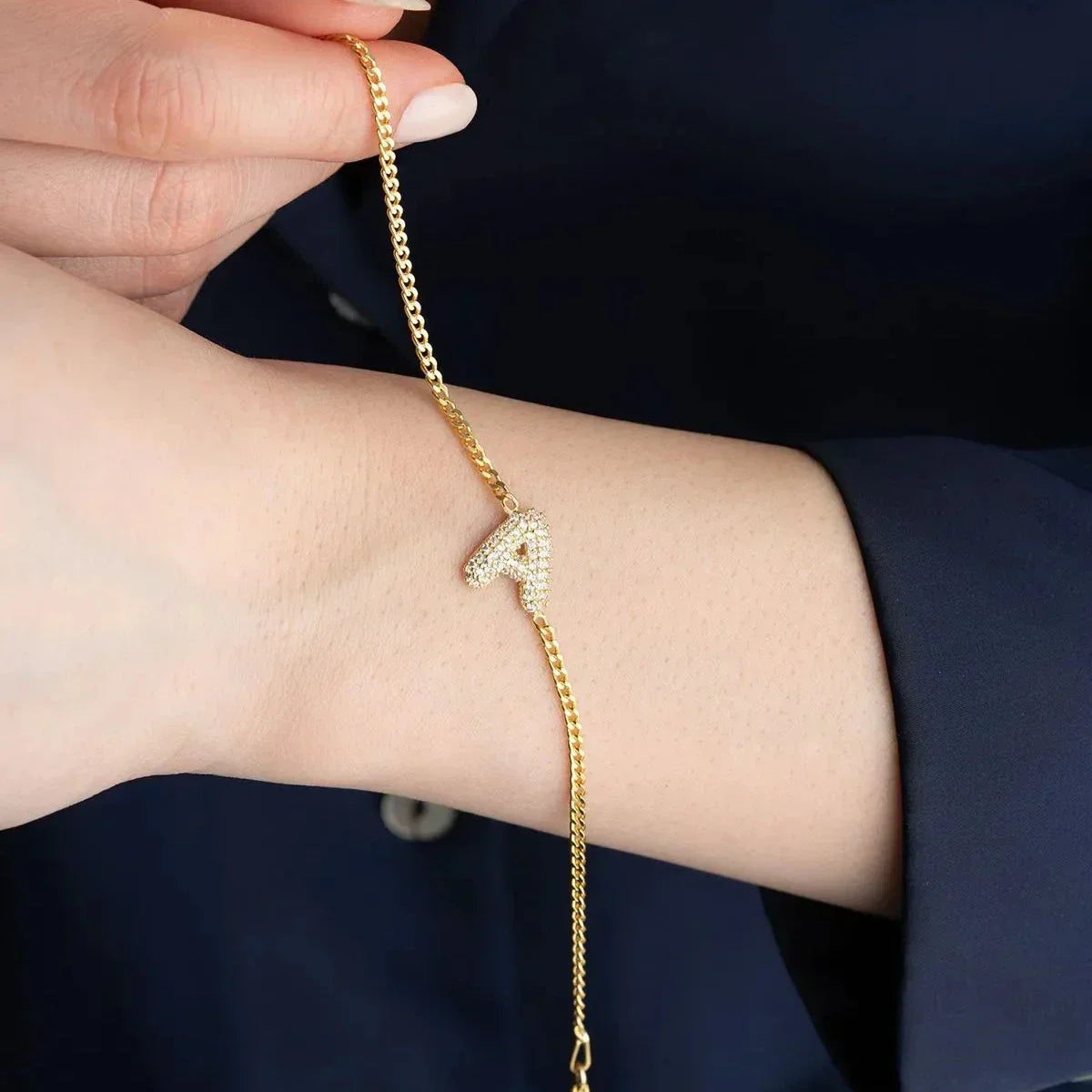 BALON BUCHSTABEN ARMKETTE | 925 SILBER