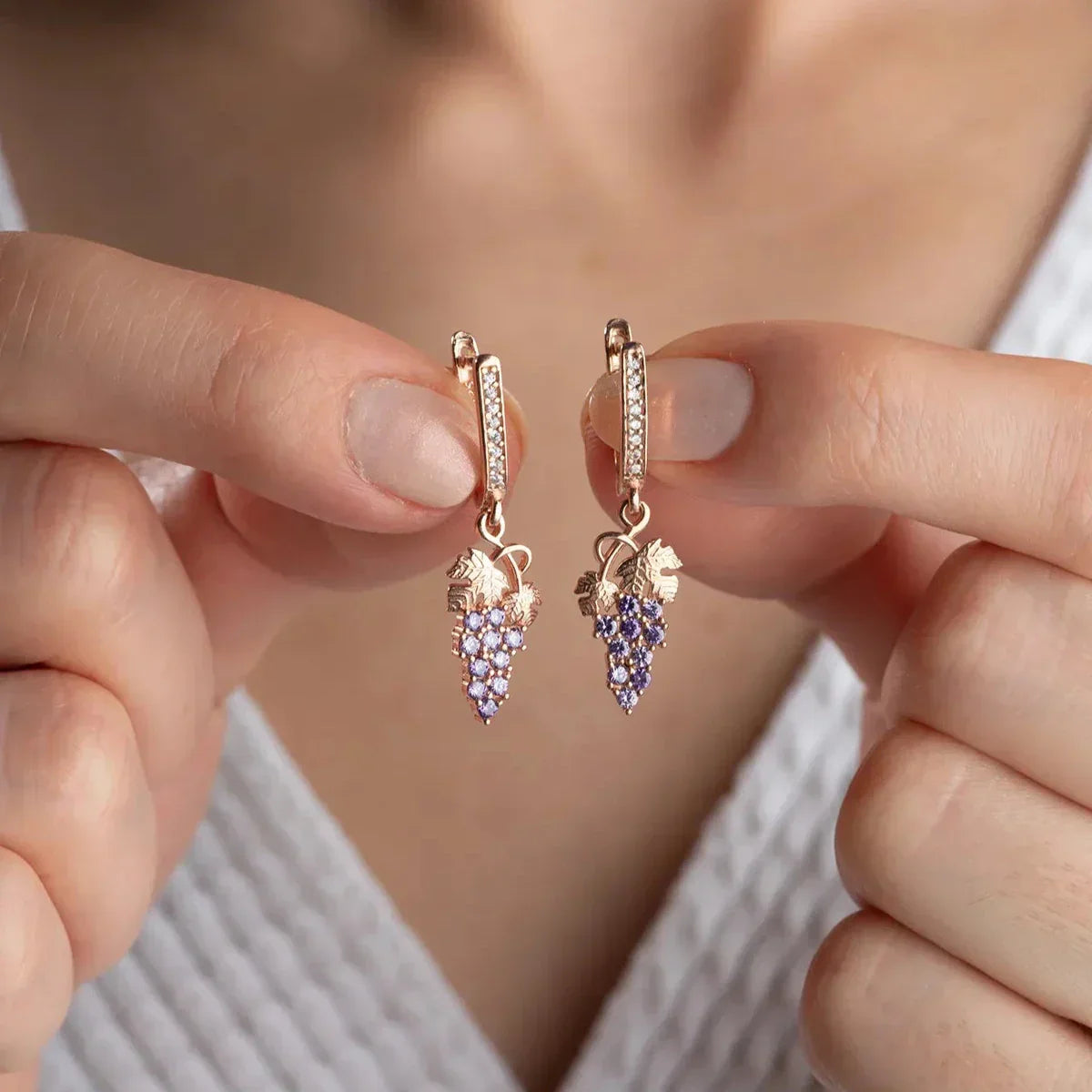 TRAUBEN OHRRINGE | 925 SILBER