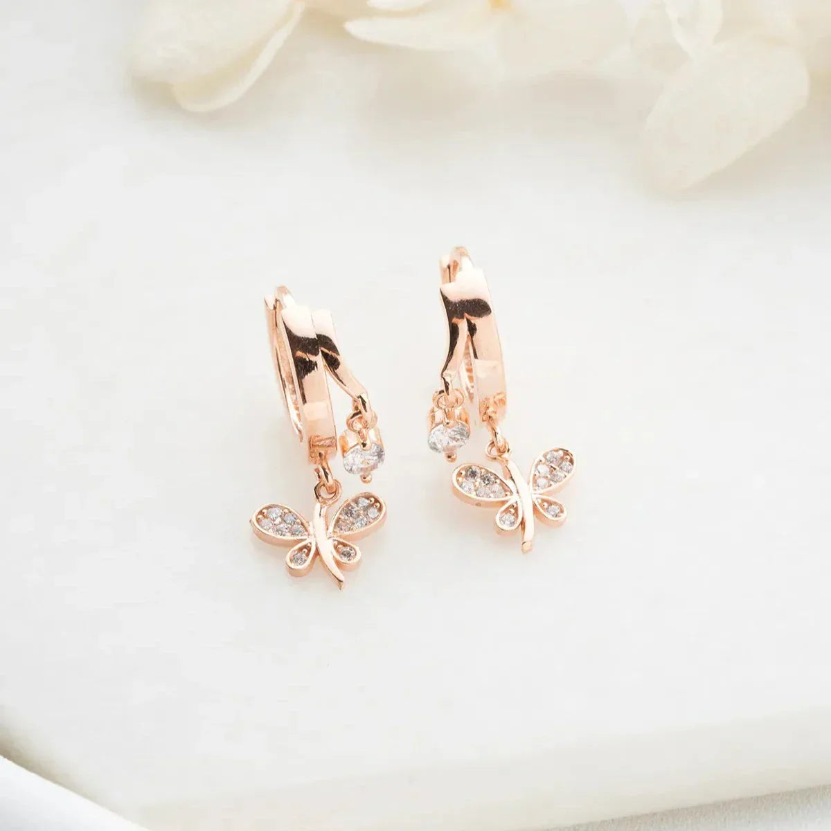 LIBELLE & ZIRKONIA OHRRINGE | 925 SILBER