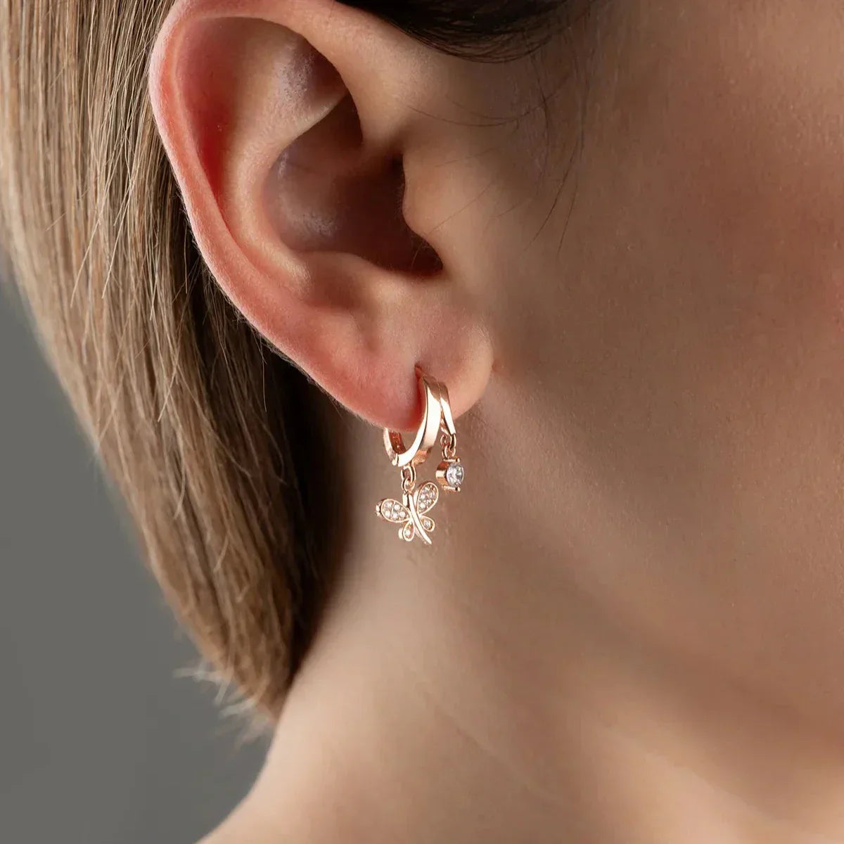 LIBELLE & ZIRKONIA OHRRINGE | 925 SILBER