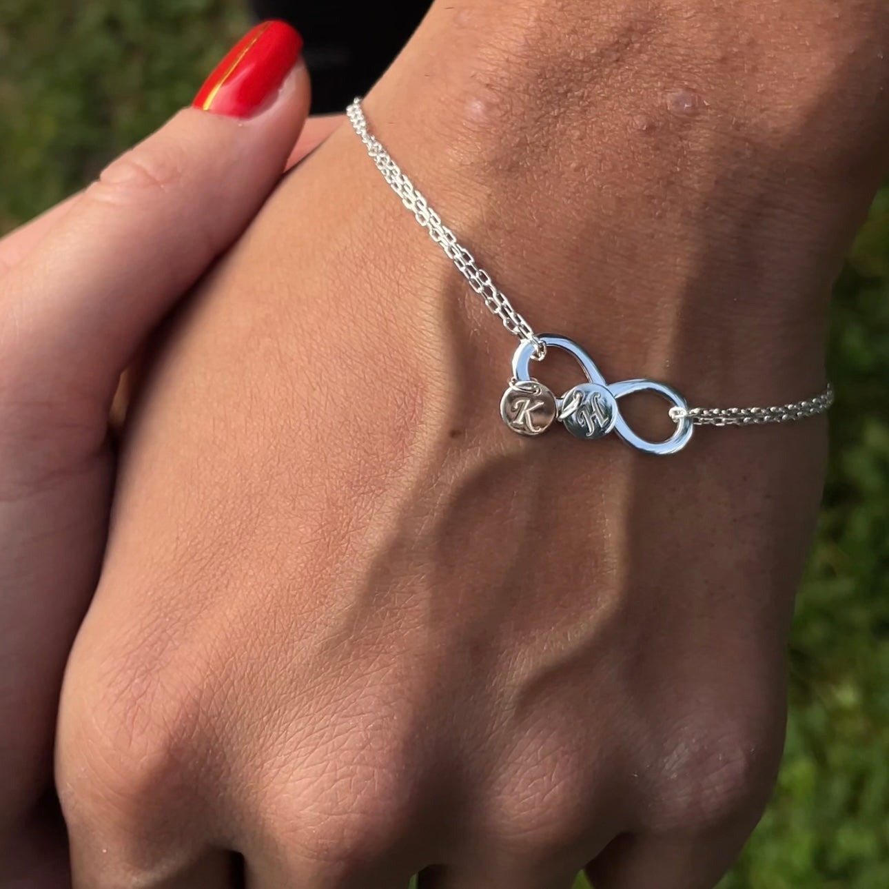 COUPLE INFINITY BRACELET DUO INITIALEN (8739388784983)