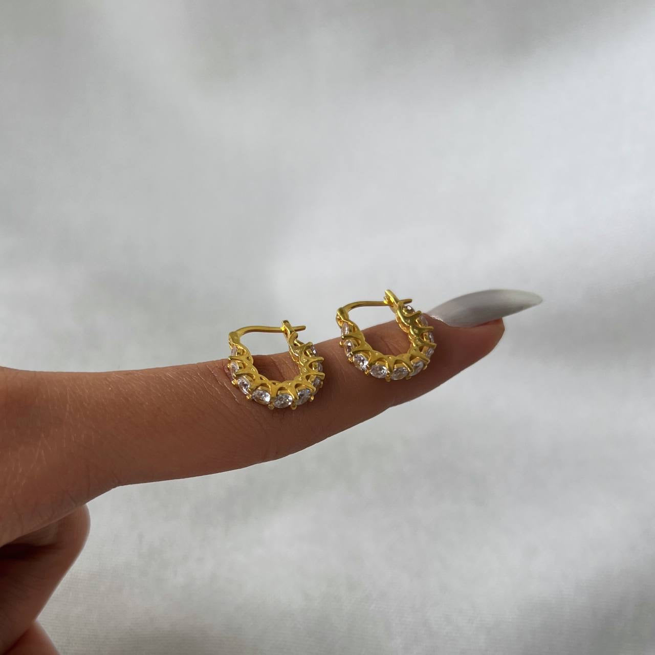 Gefüllt mit Steinen Ohrringe II (7139600695341)