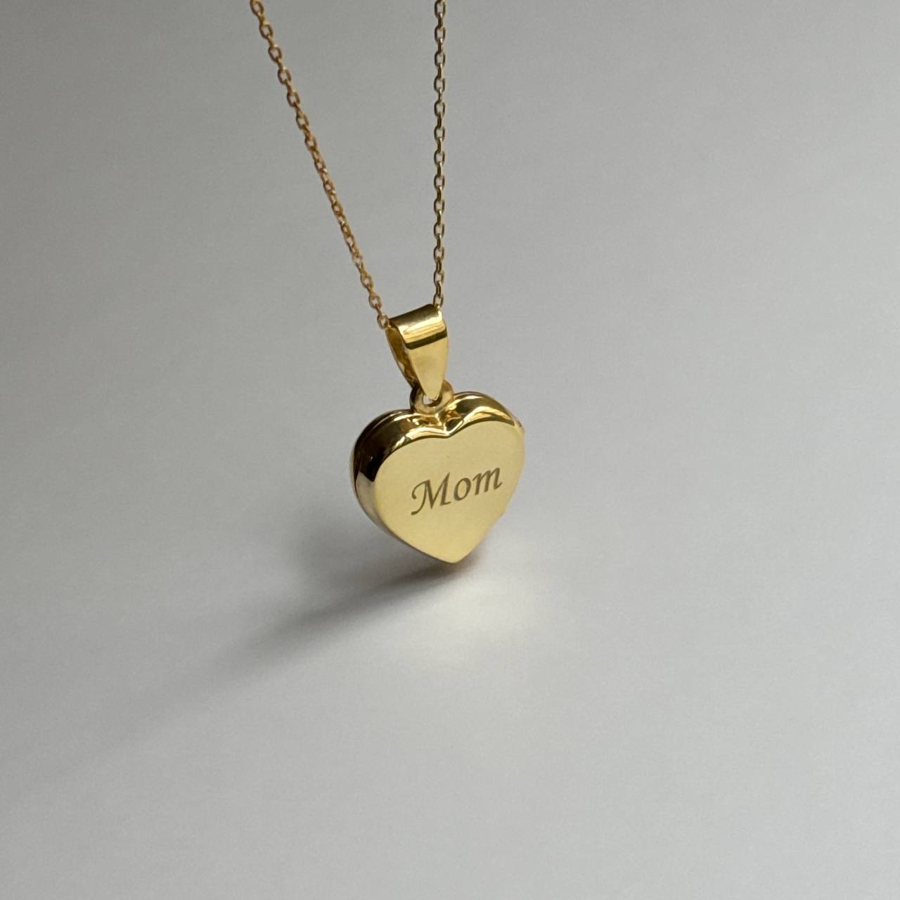 GRAVUR HERZ HALSKETTE | 925 SILBER