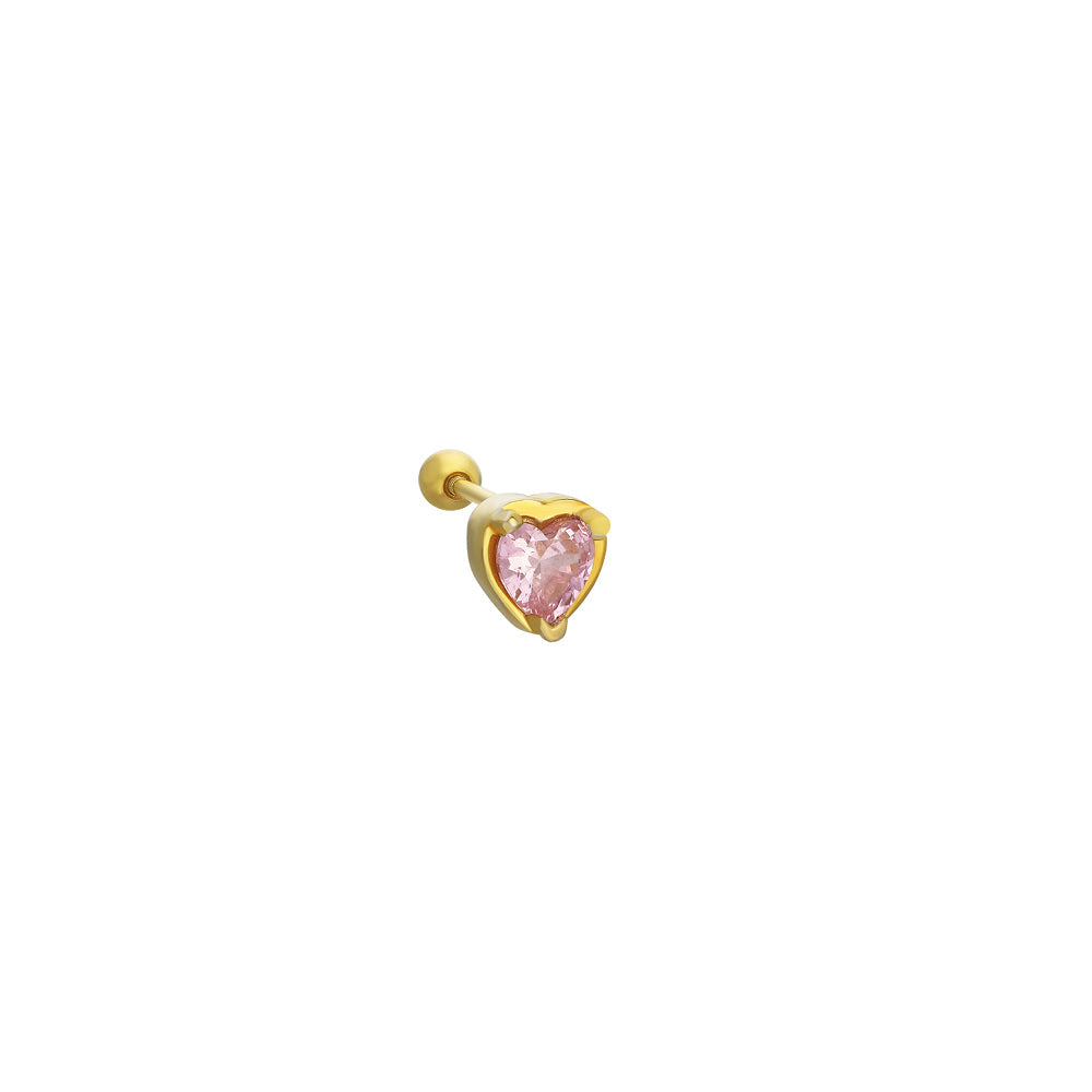 ZIRKONIA HEART PIERCING | 925 SILBER