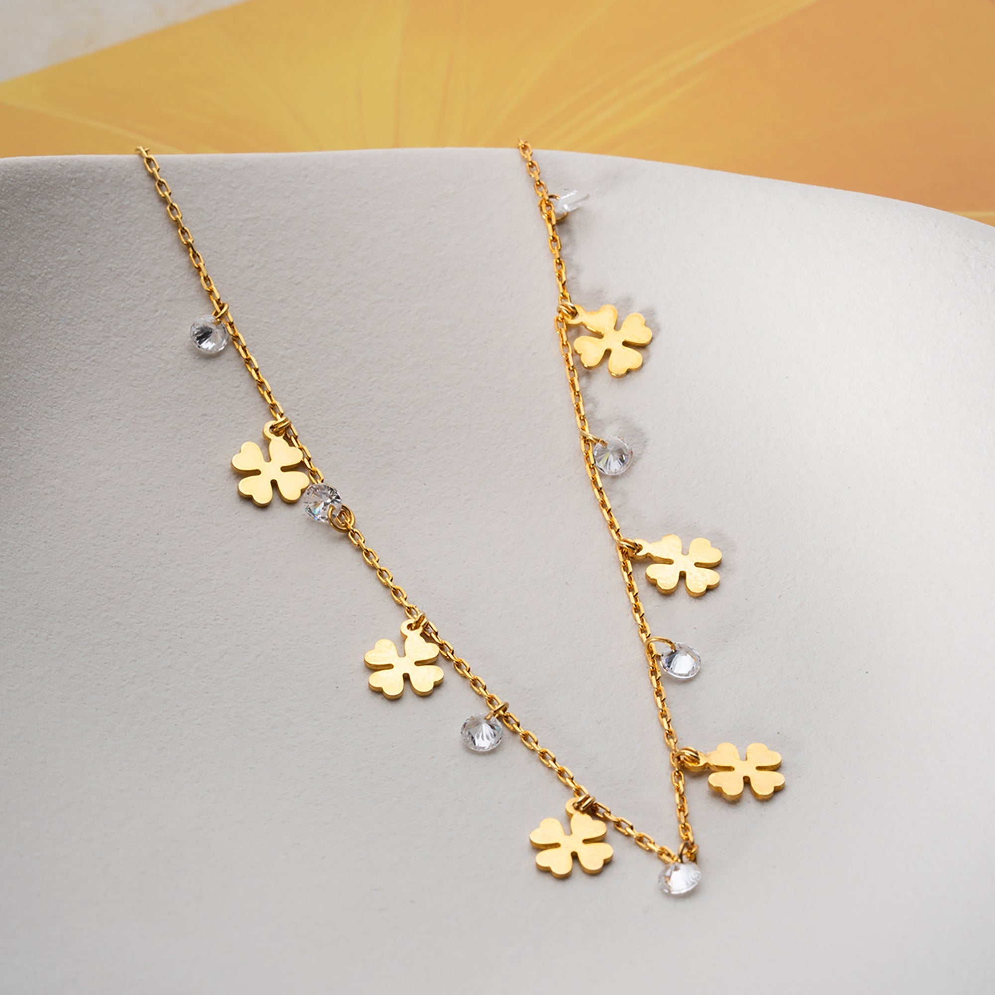 KALEN KLEE FUSSKETTE | 925 SILBER