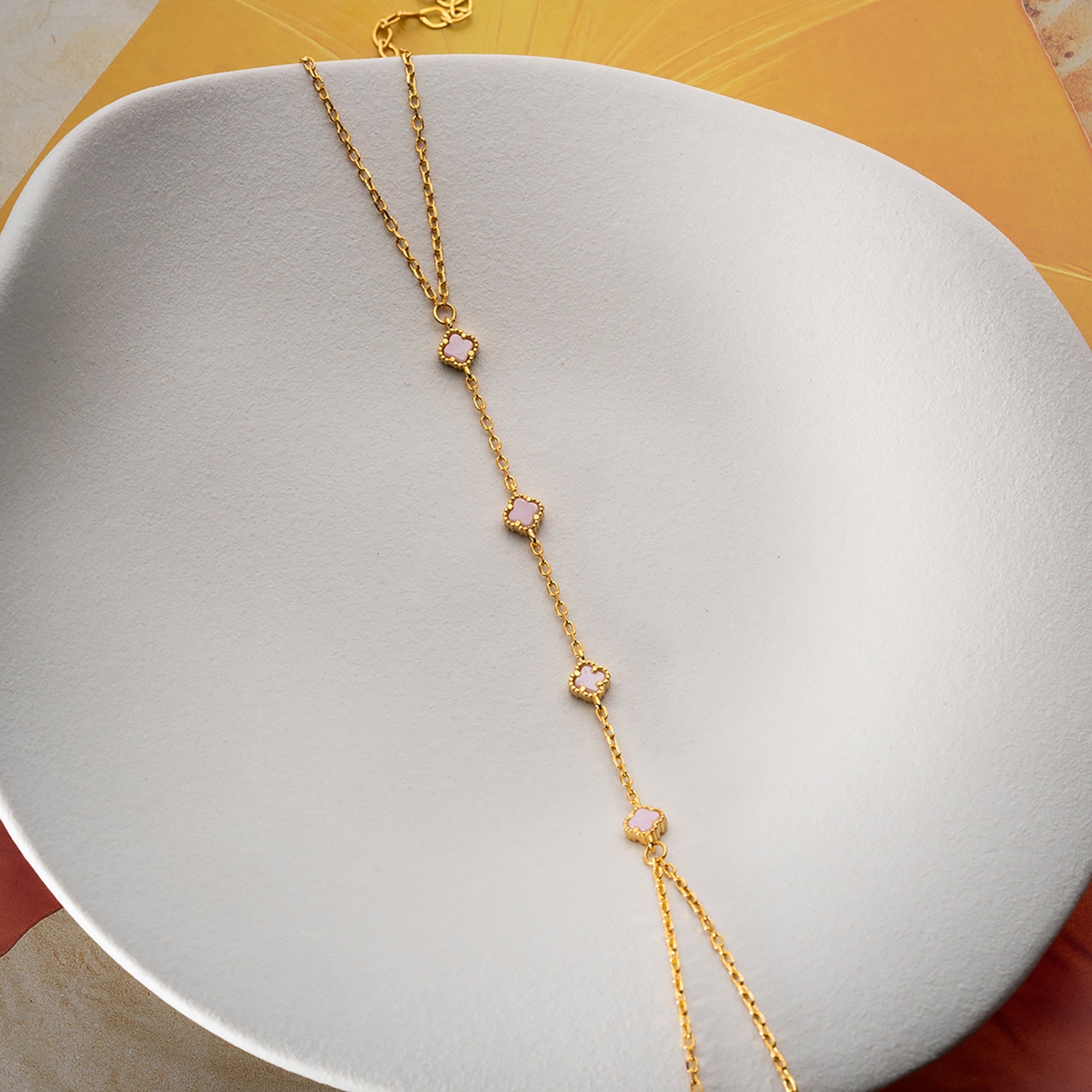 MINI KLEE ROSA HANDKETTE | 925 SILBER