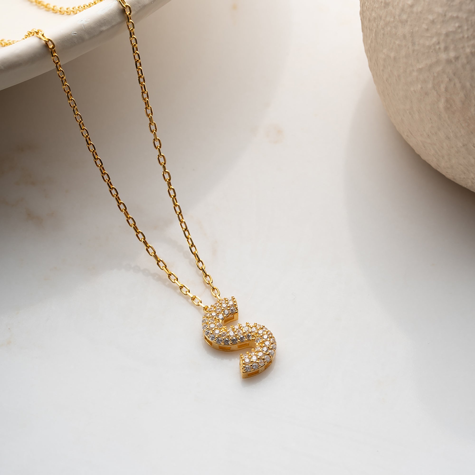 ARIA BUCHSTABEN KETTE | 925 SILBER