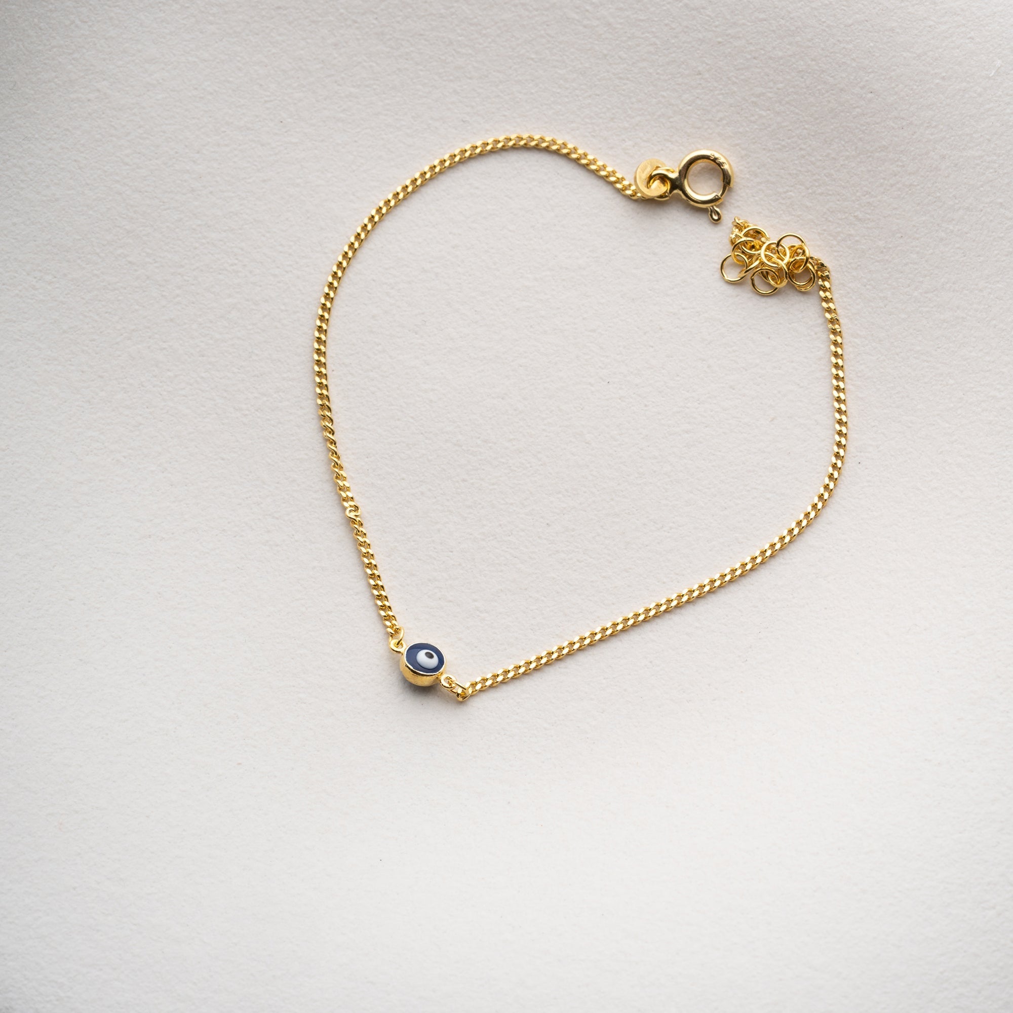 MINI DARK BLUE NAZAR ARMBAND | 925 SILBER