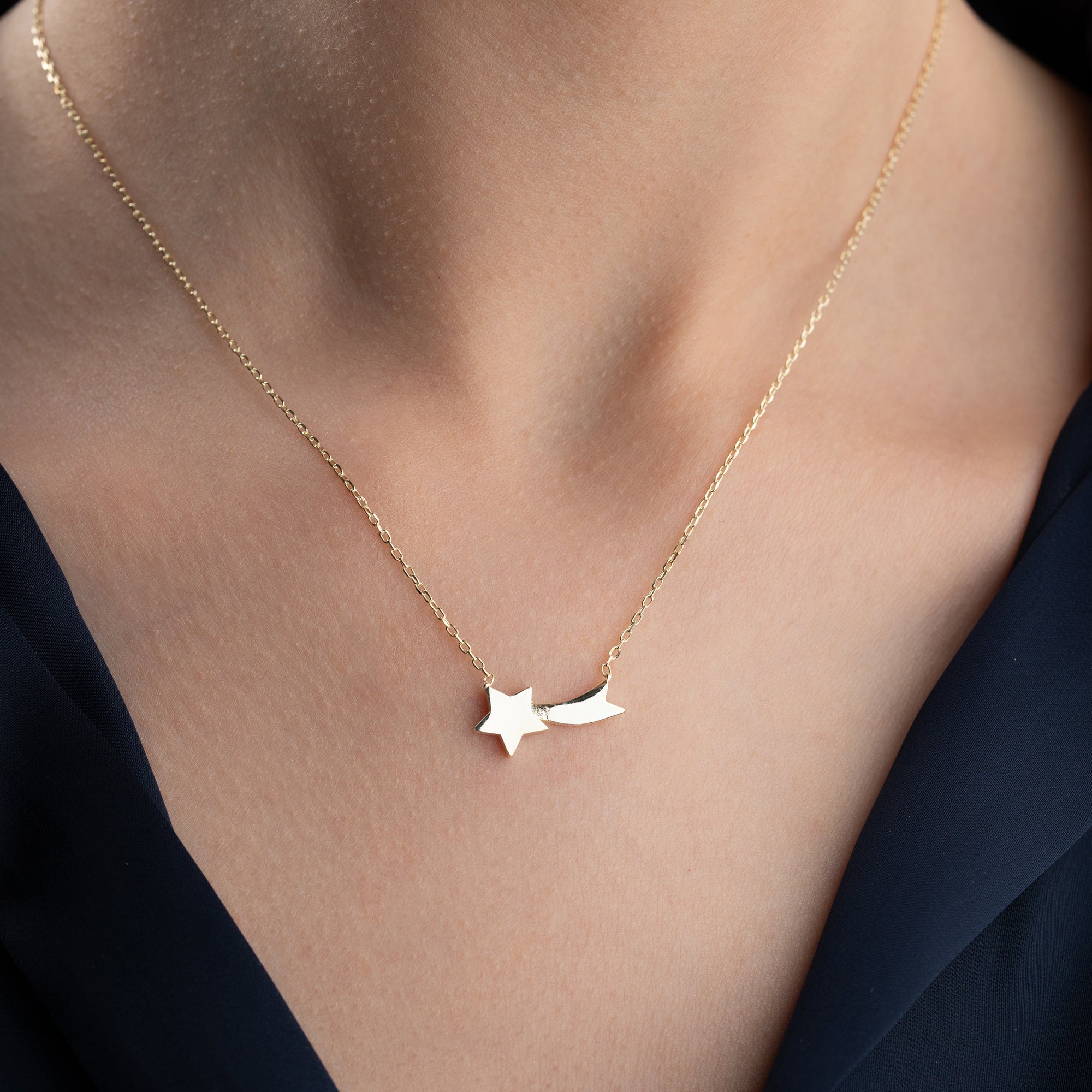 STERNSCHNUPPE HALSKETTE | 925 SILBER