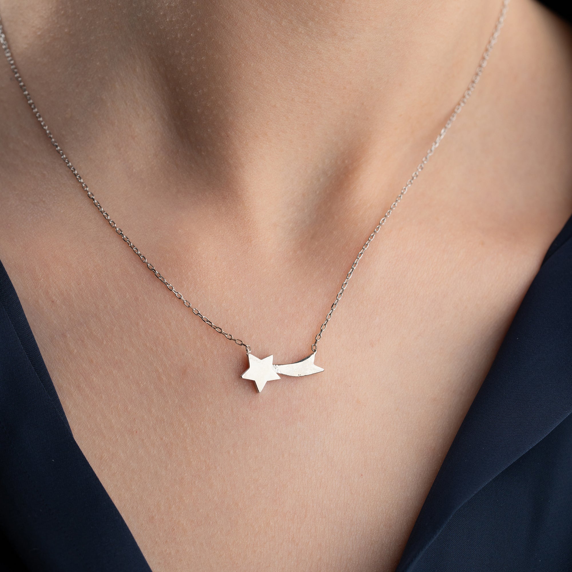 STERNSCHNUPPE HALSKETTE | 925 SILBER