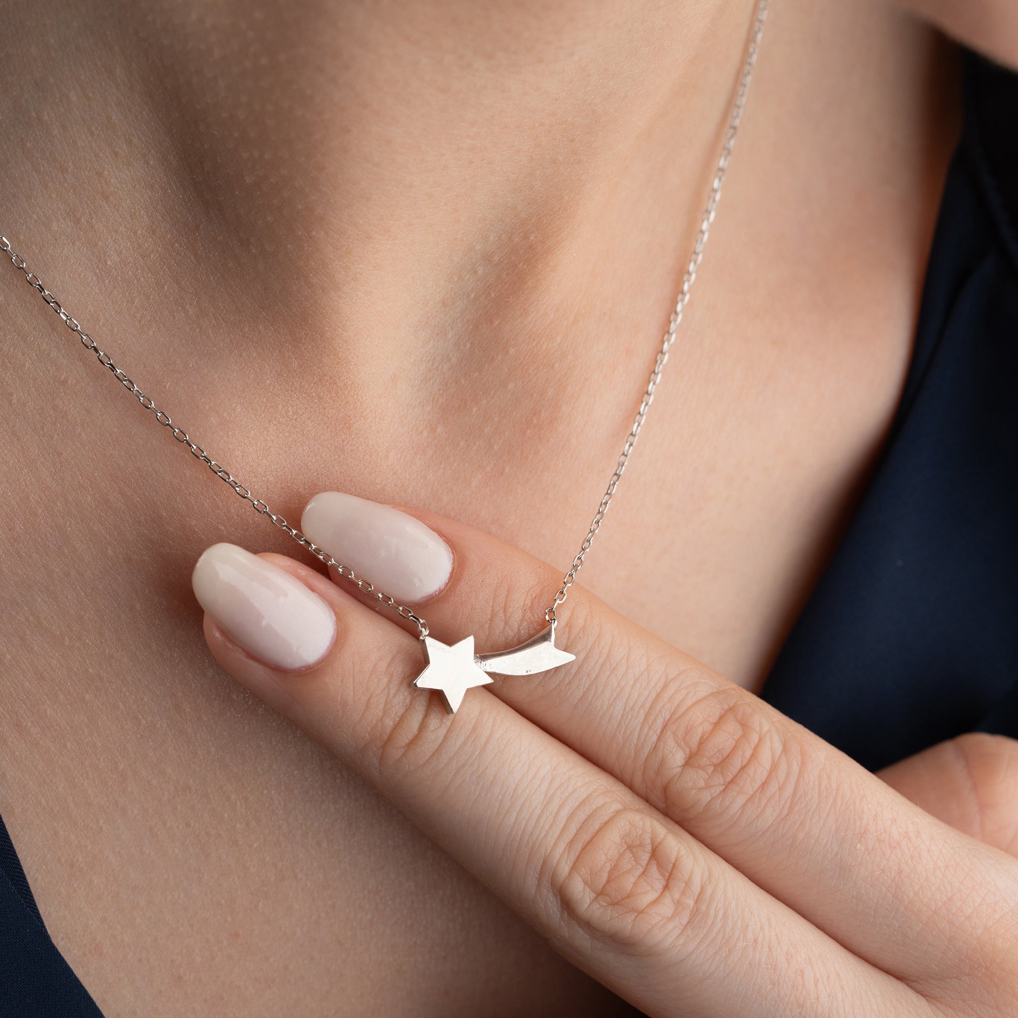 STERNSCHNUPPE HALSKETTE | 925 SILBER