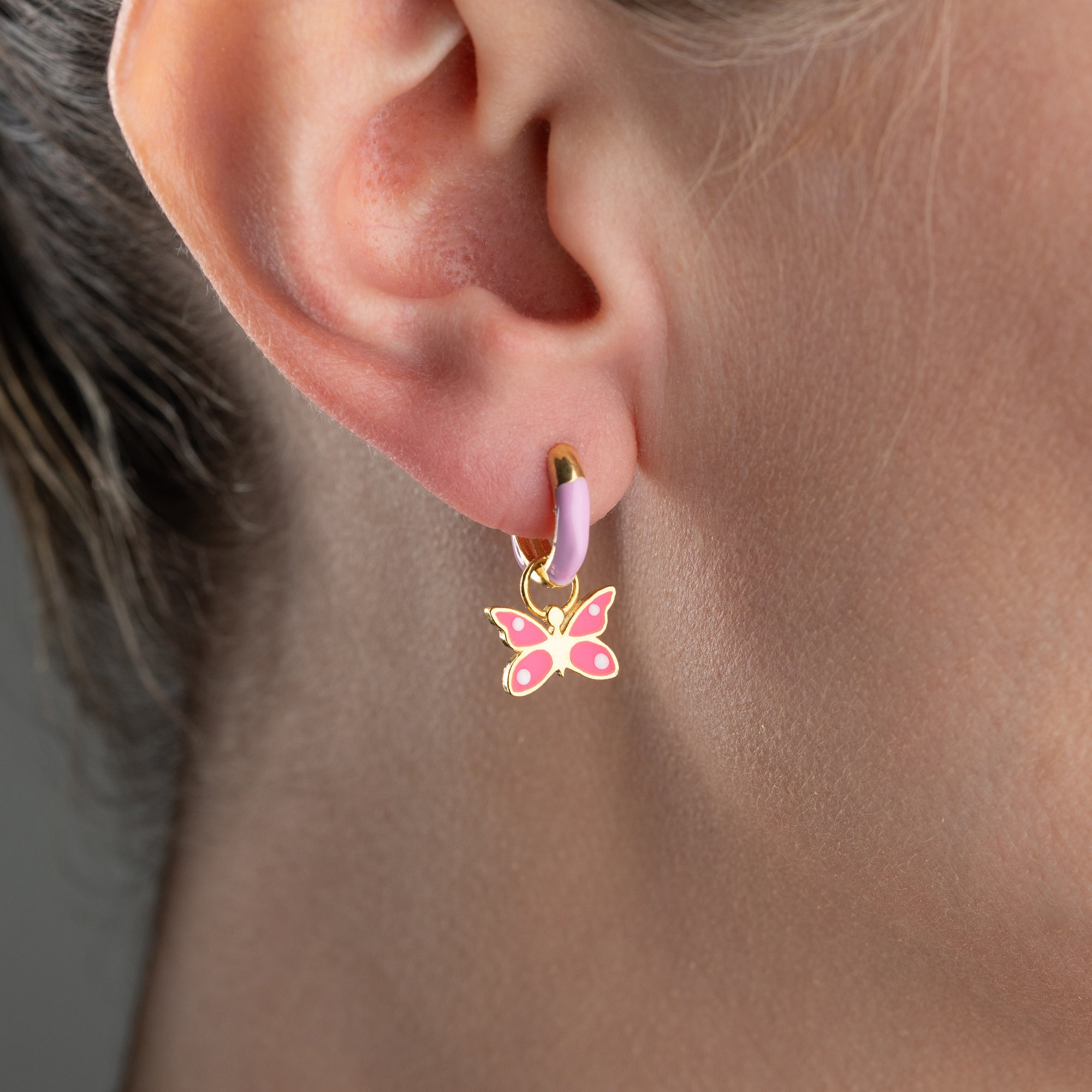 KINDER SCHMETTERLING OHRRINGE | 925 SILBER