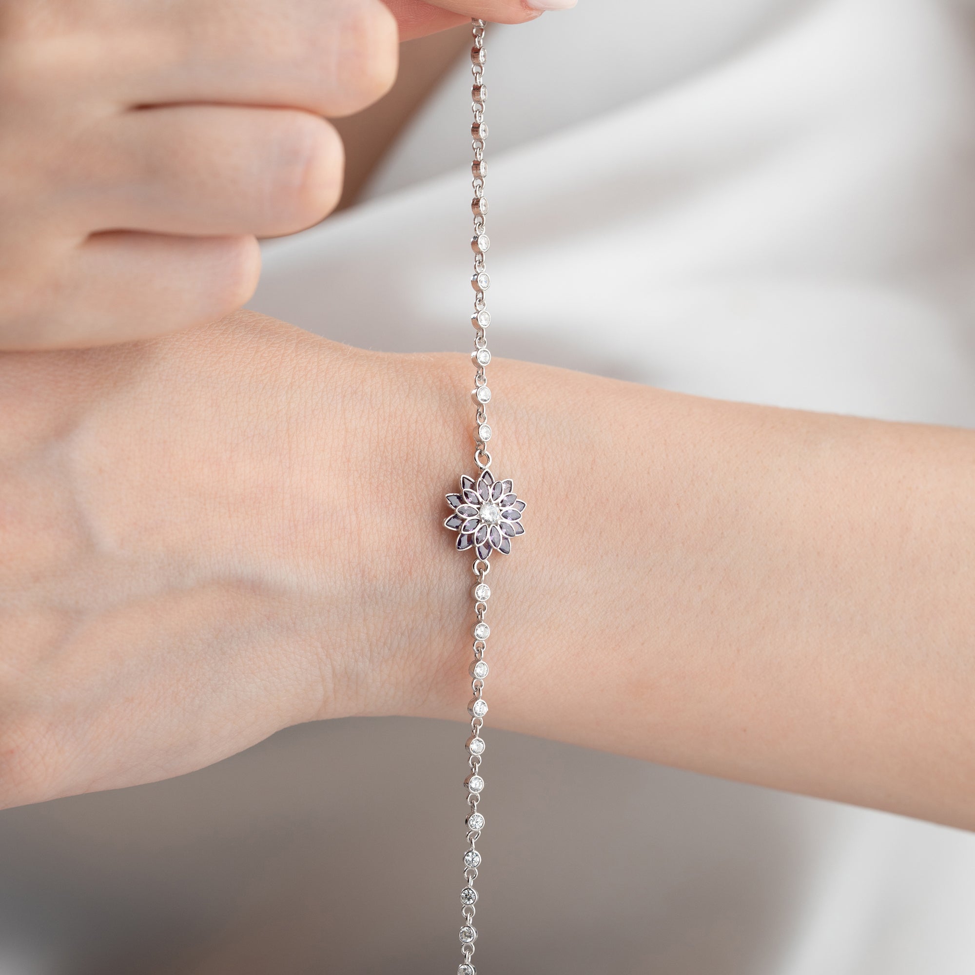 LOTUS ARMKETTE | 925 SILBER