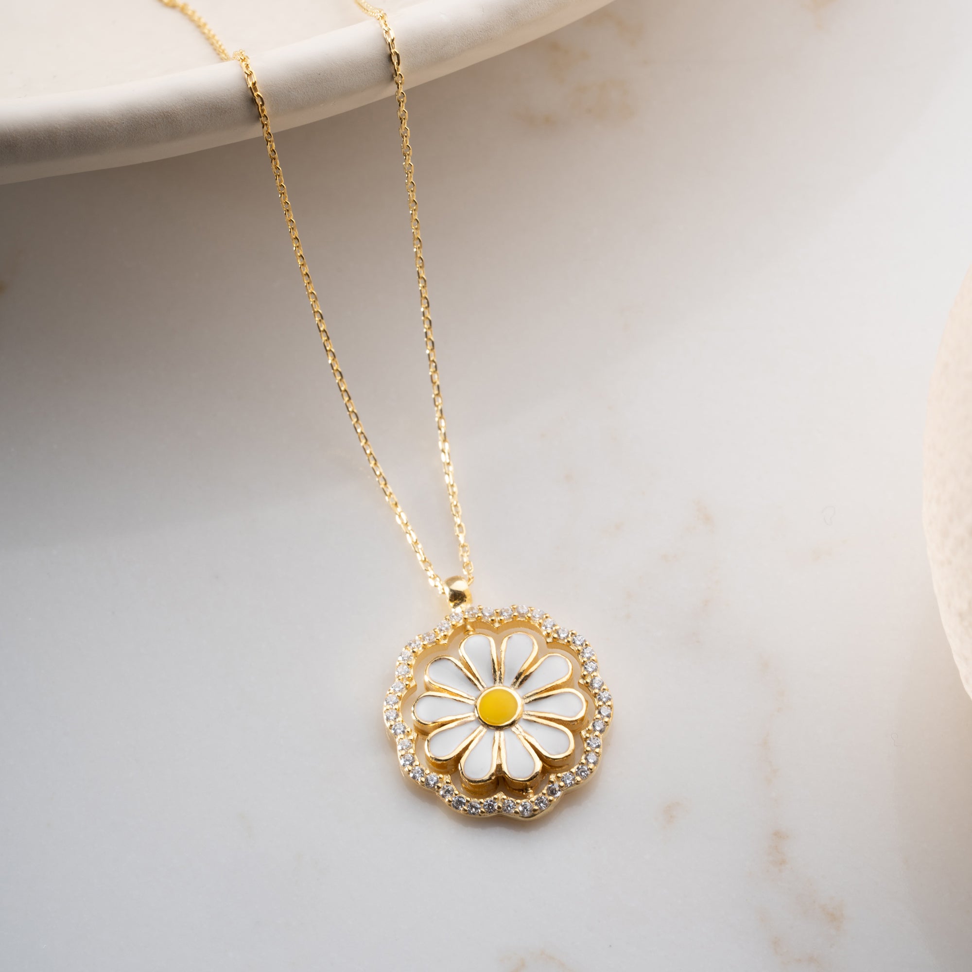 SUN FLOWER KETTE | 925 SILBER