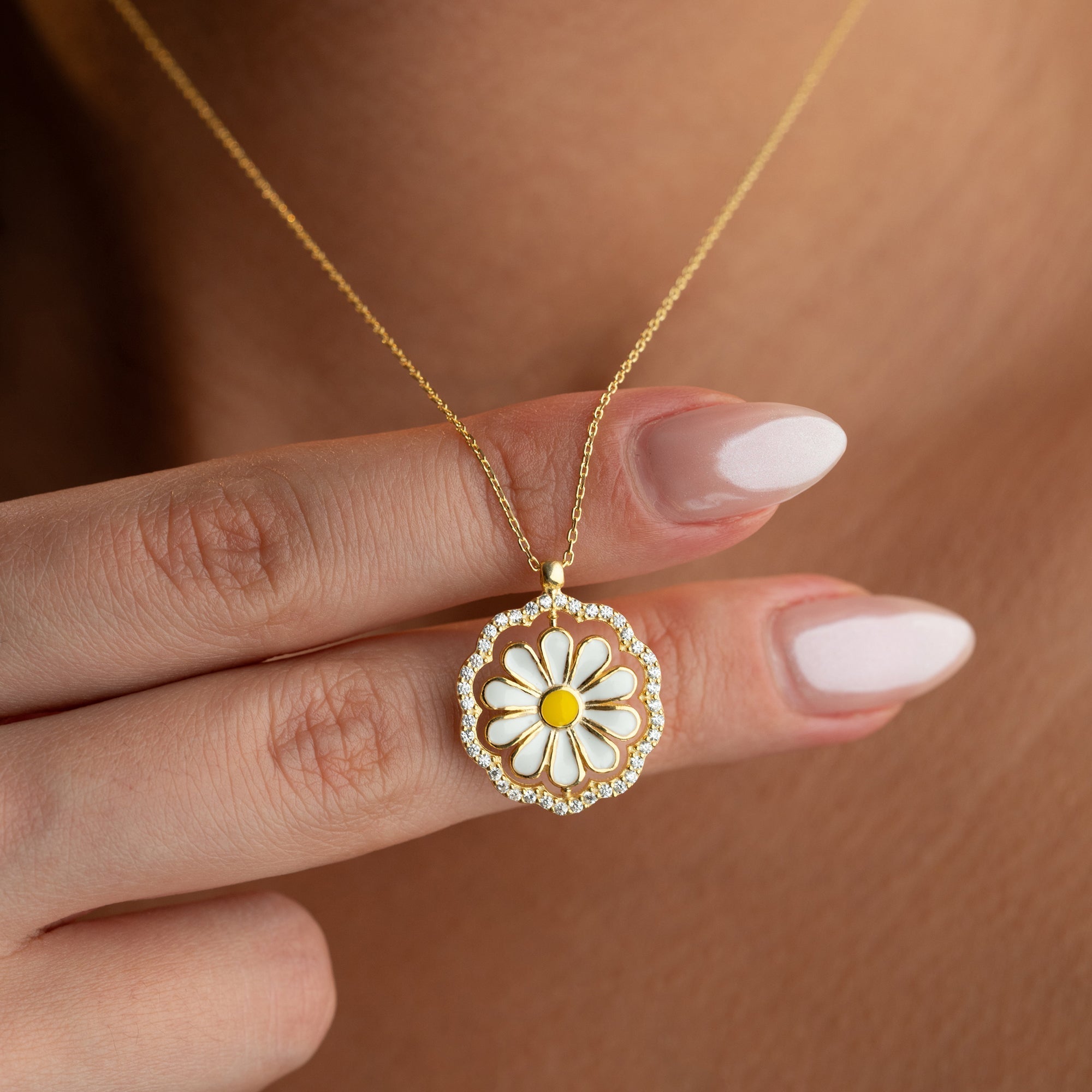 SUN FLOWER KETTE | 925 SILBER