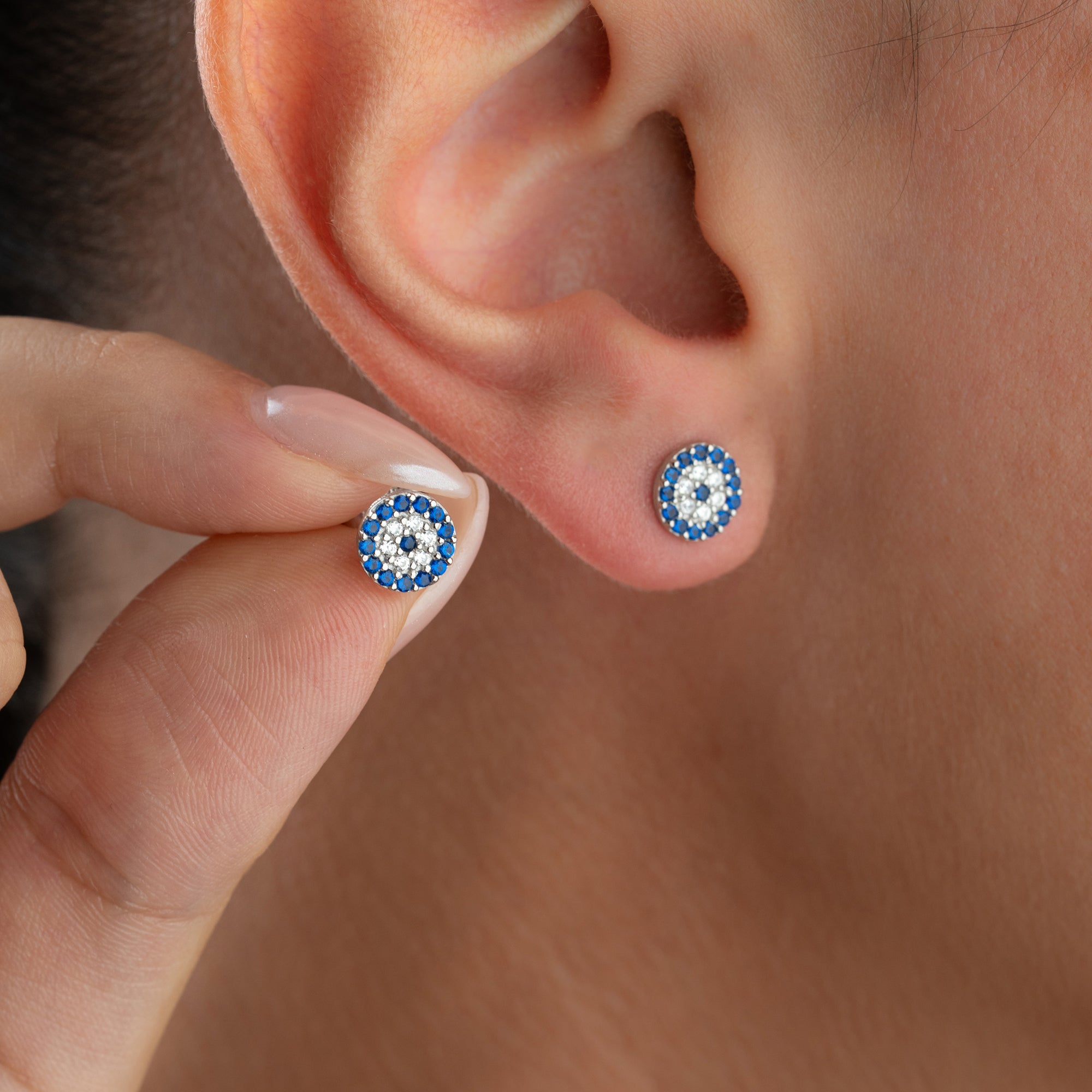 MINI NAZAR OHRRINGE | 925 SILBER