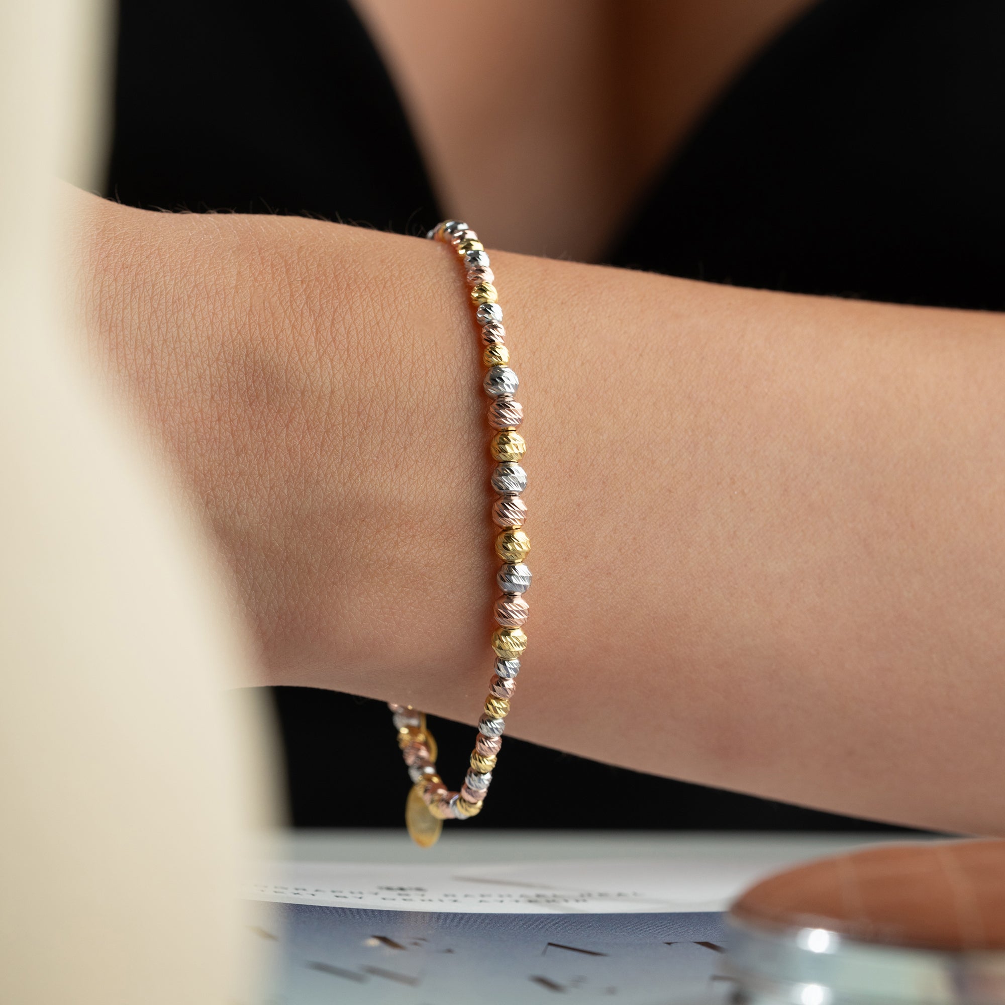 TRICOLOR DORIKA ARMBAND | 925 SILBER