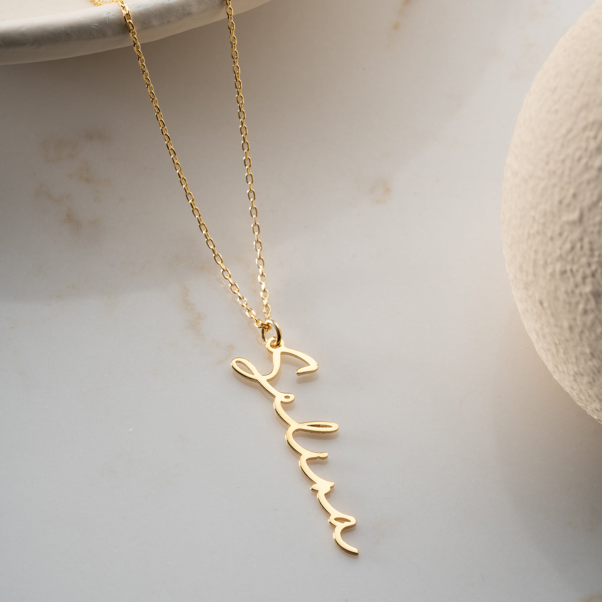 ENGLISH NOTERA NAMENSKETTE  | 925 SILBER