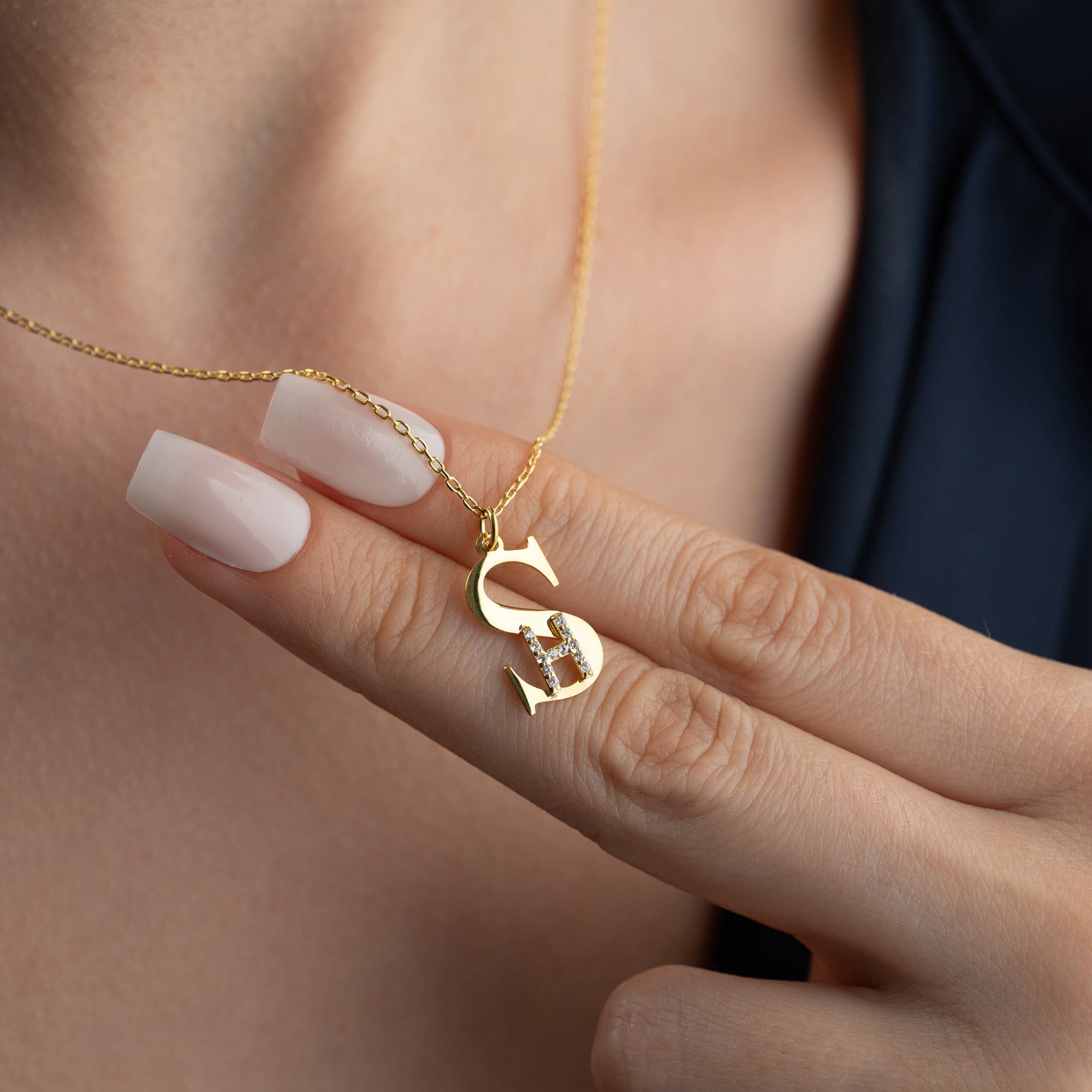 INITIALEN COMBO HALSKETTE | 925 SILBER