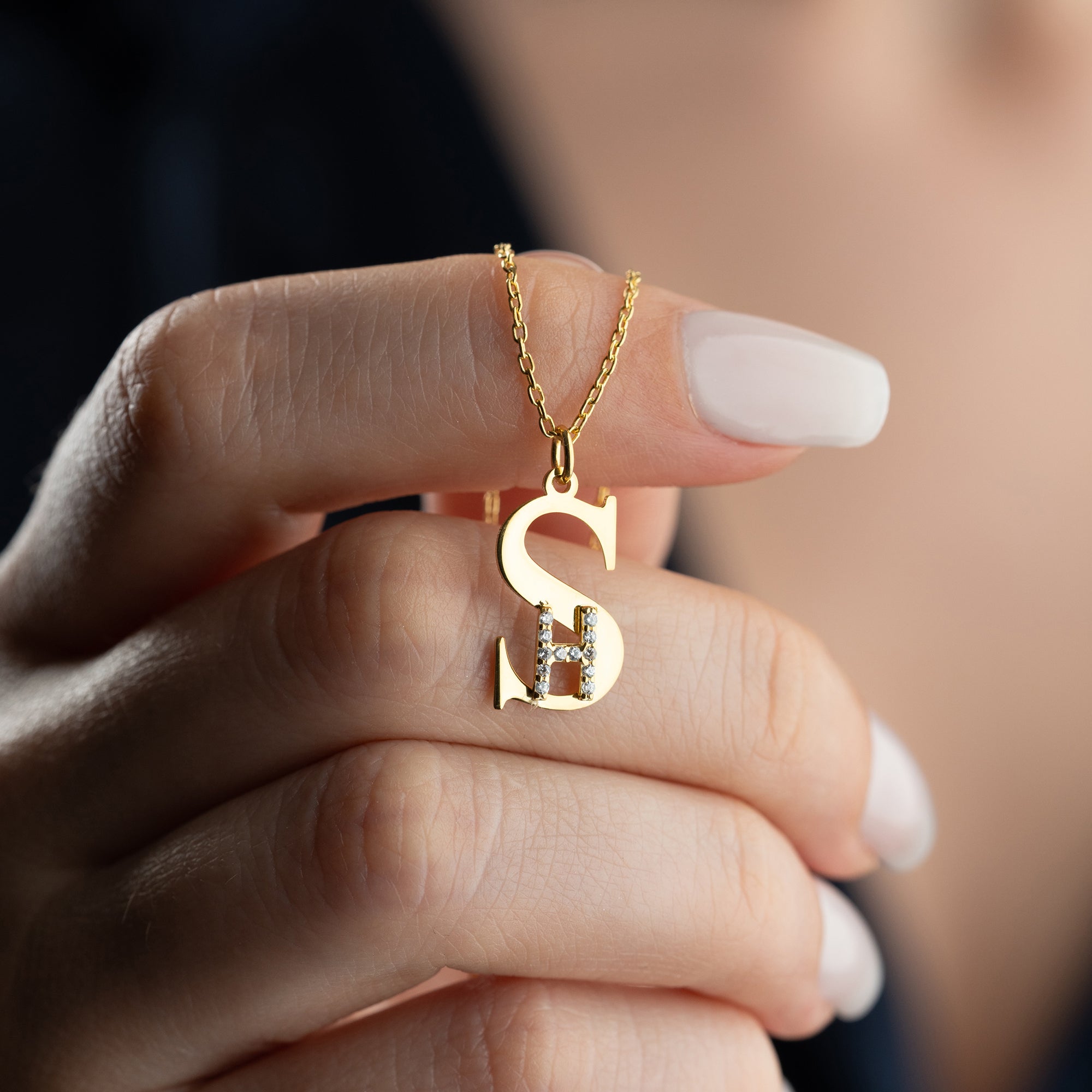 INITIALEN COMBO HALSKETTE | 925 SILBER