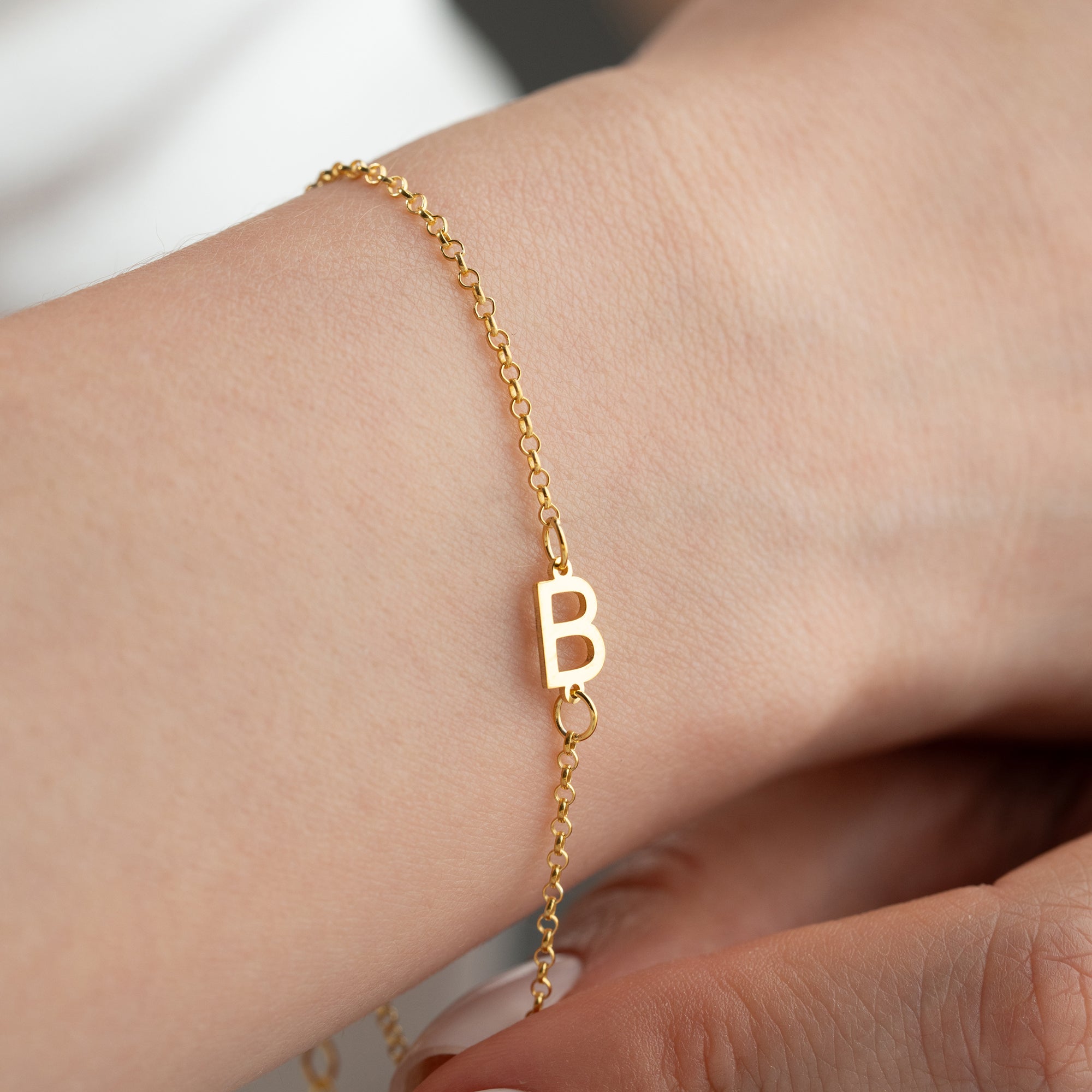 DOTCH BUCHSTABEN BASIC ARMBAND | 925 SILBER