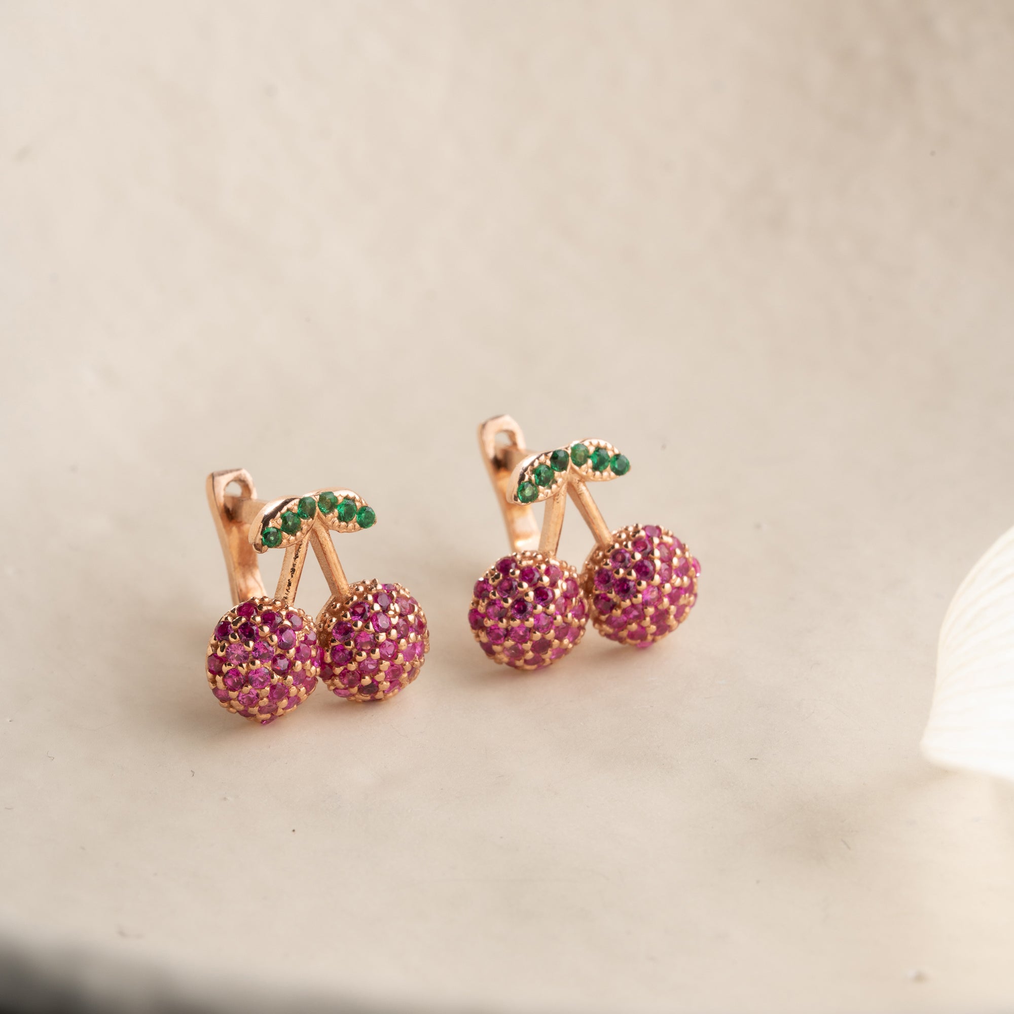 CHERRY OHRRINGE | 925 SILBER