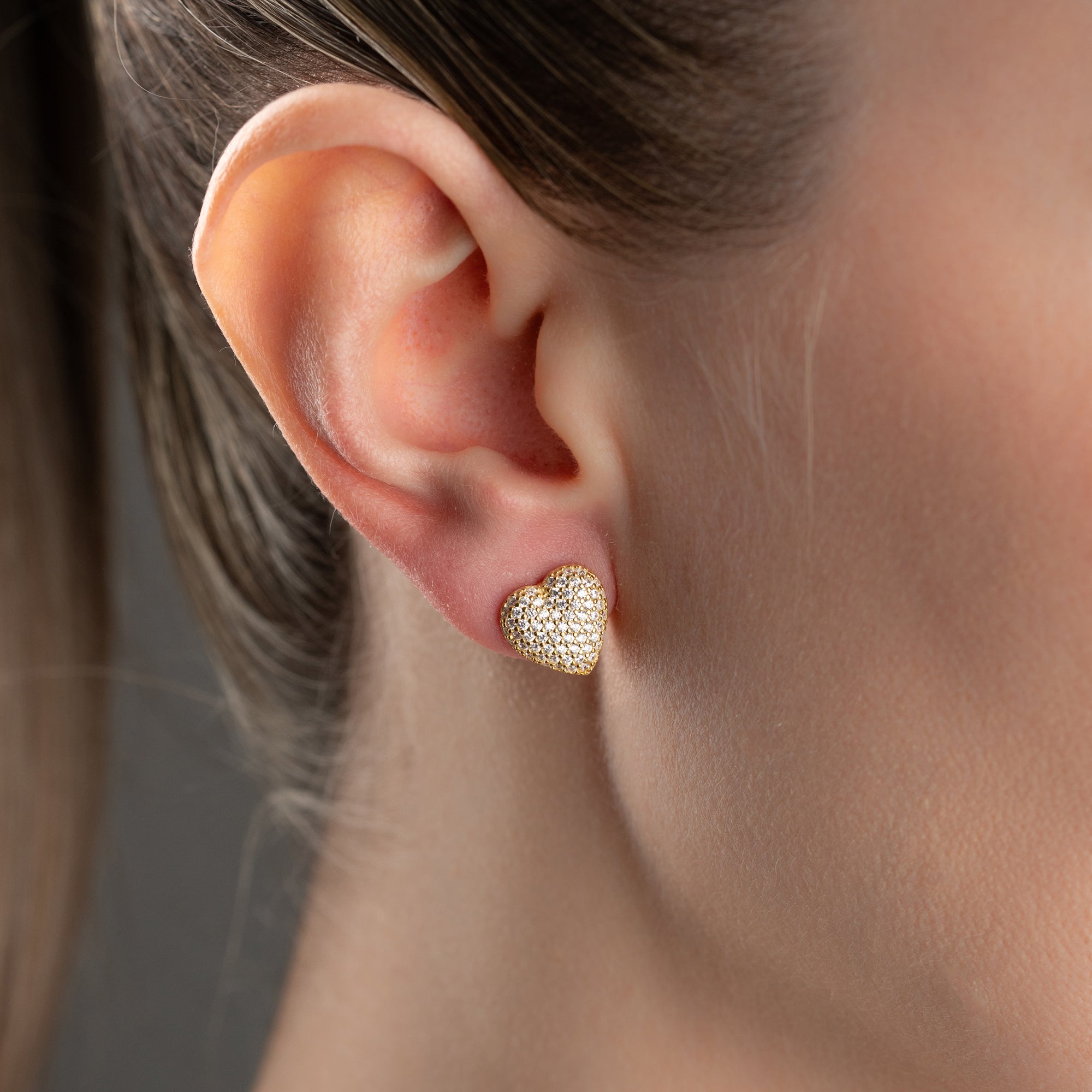 MIA HERZ OHRRINGE | 925 SILBER