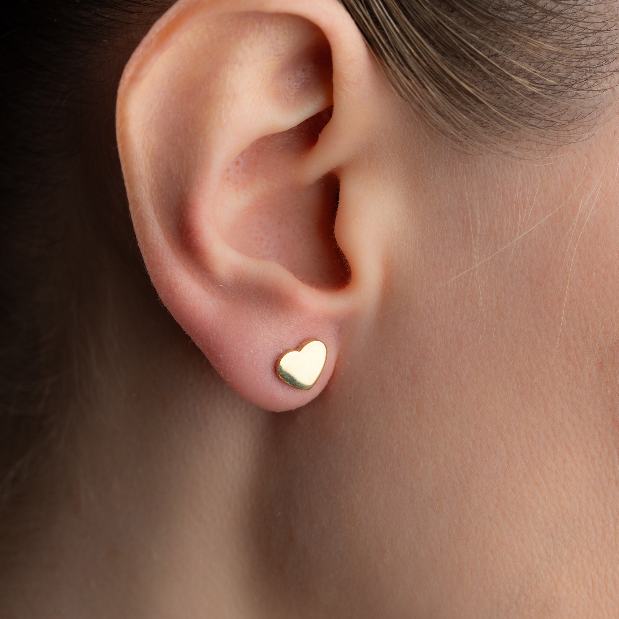 MINI HERZ OHRRINGE | 925 SILBER