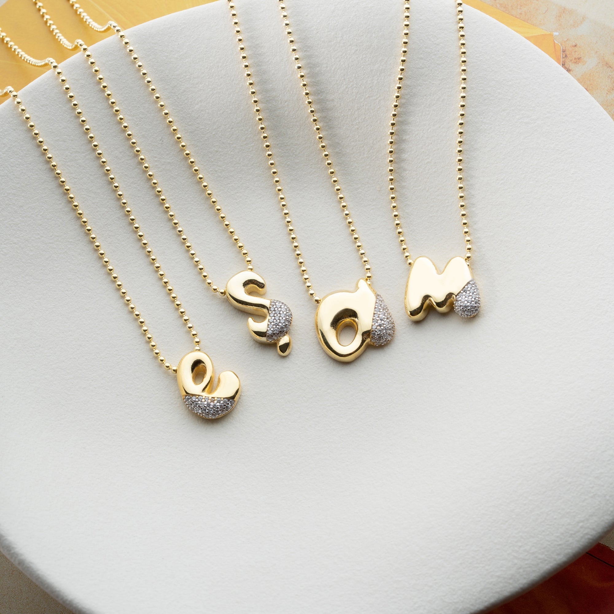 BUBBLE BUCHSTABENKETTE | 925 SILBER