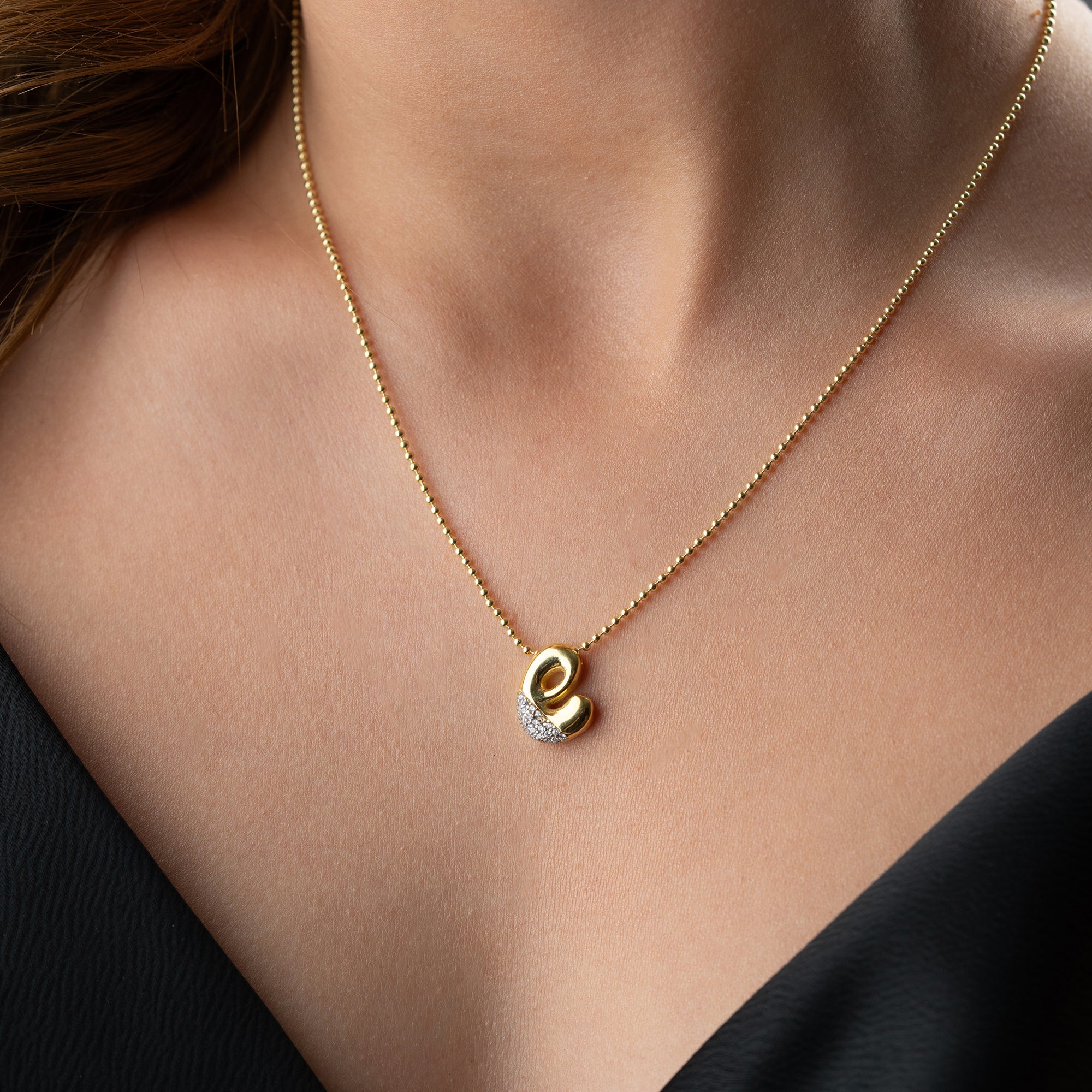 BUBBLE BUCHSTABENKETTE | 925 SILBER