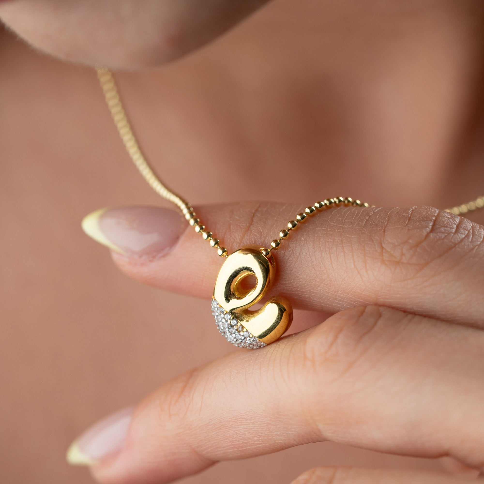 BUBBLE BUCHSTABENKETTE | 925 SILBER